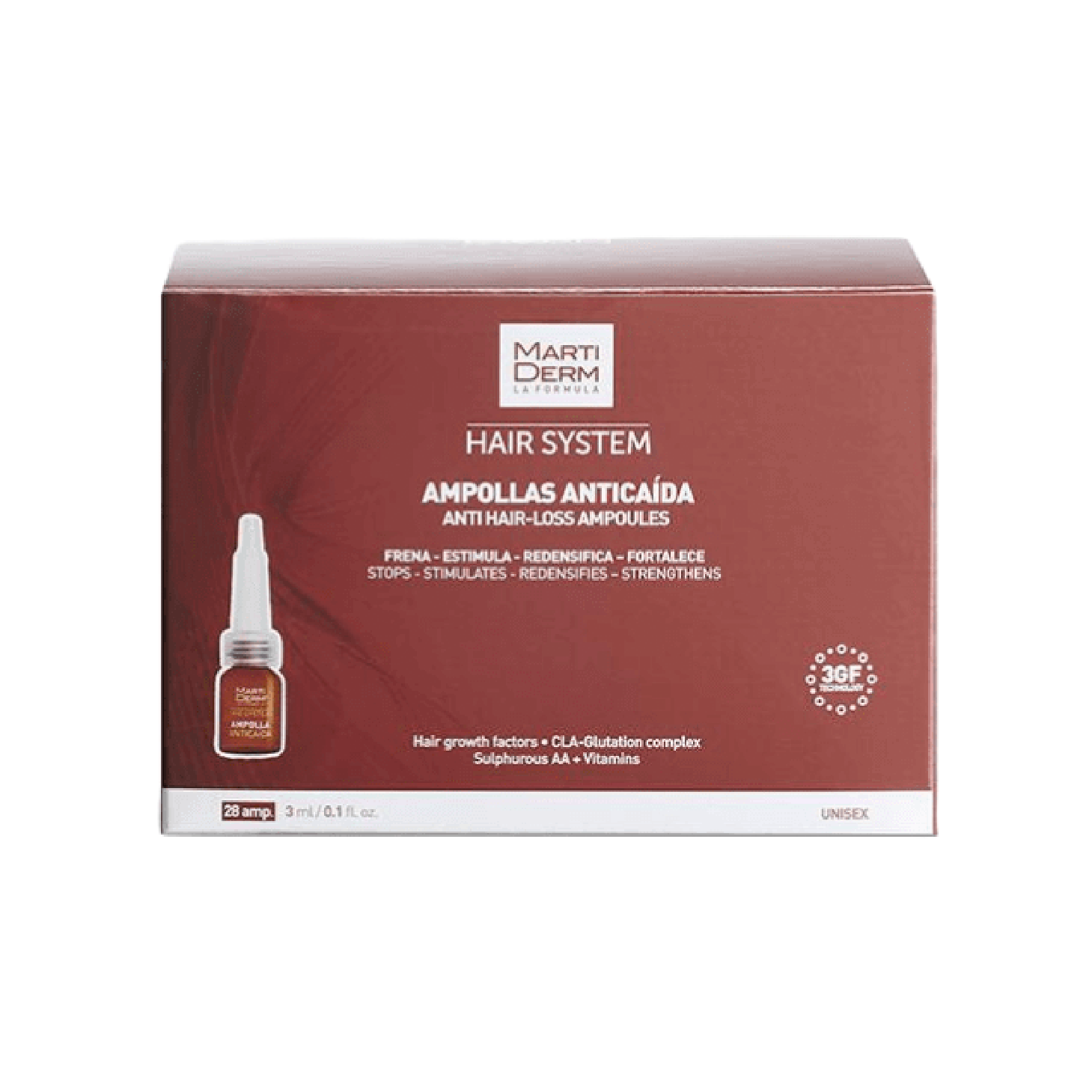 Martiderm Hair System Antiqueda 28 Ampolas
