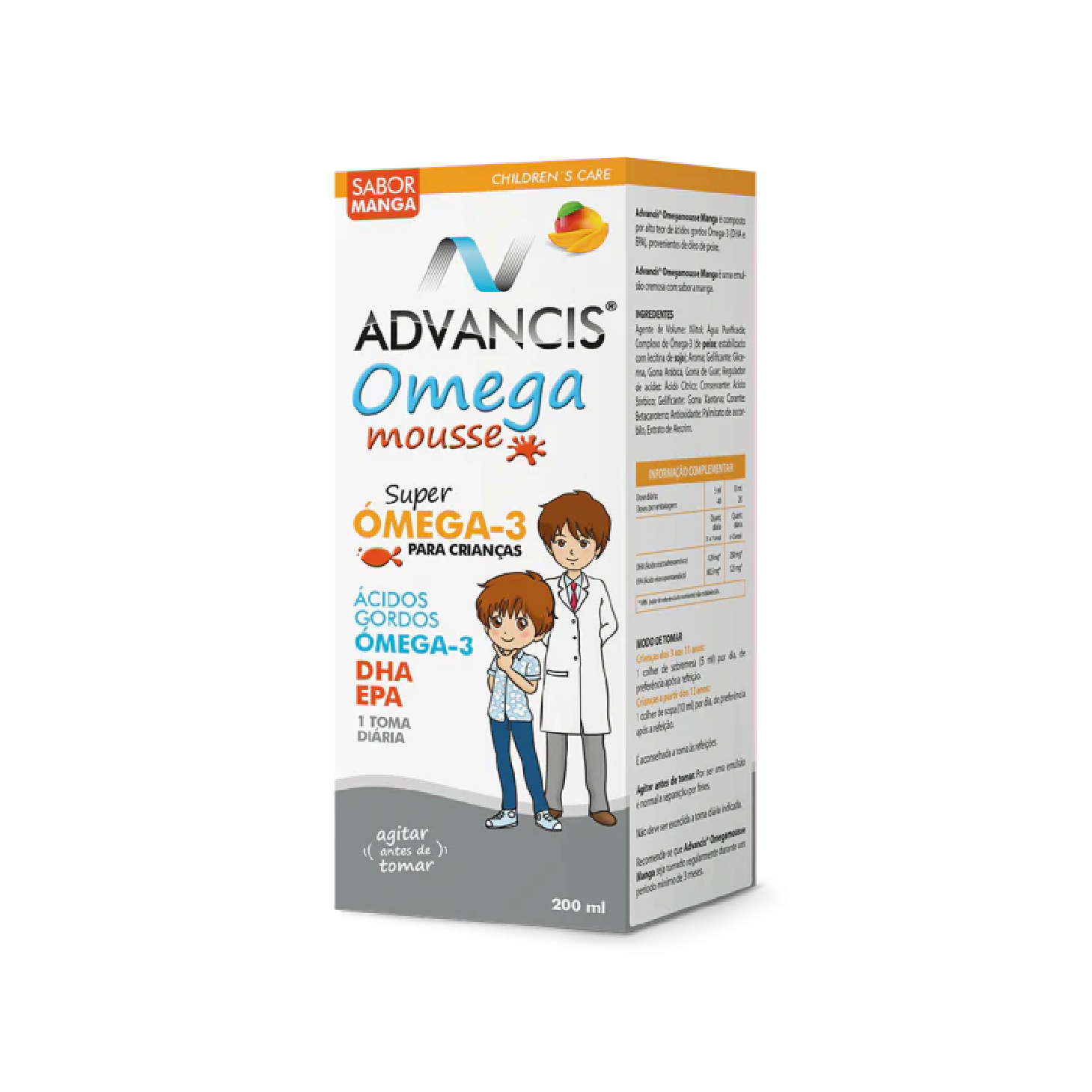 Emulsión Mousse Omega Advancis Mango 200 ml