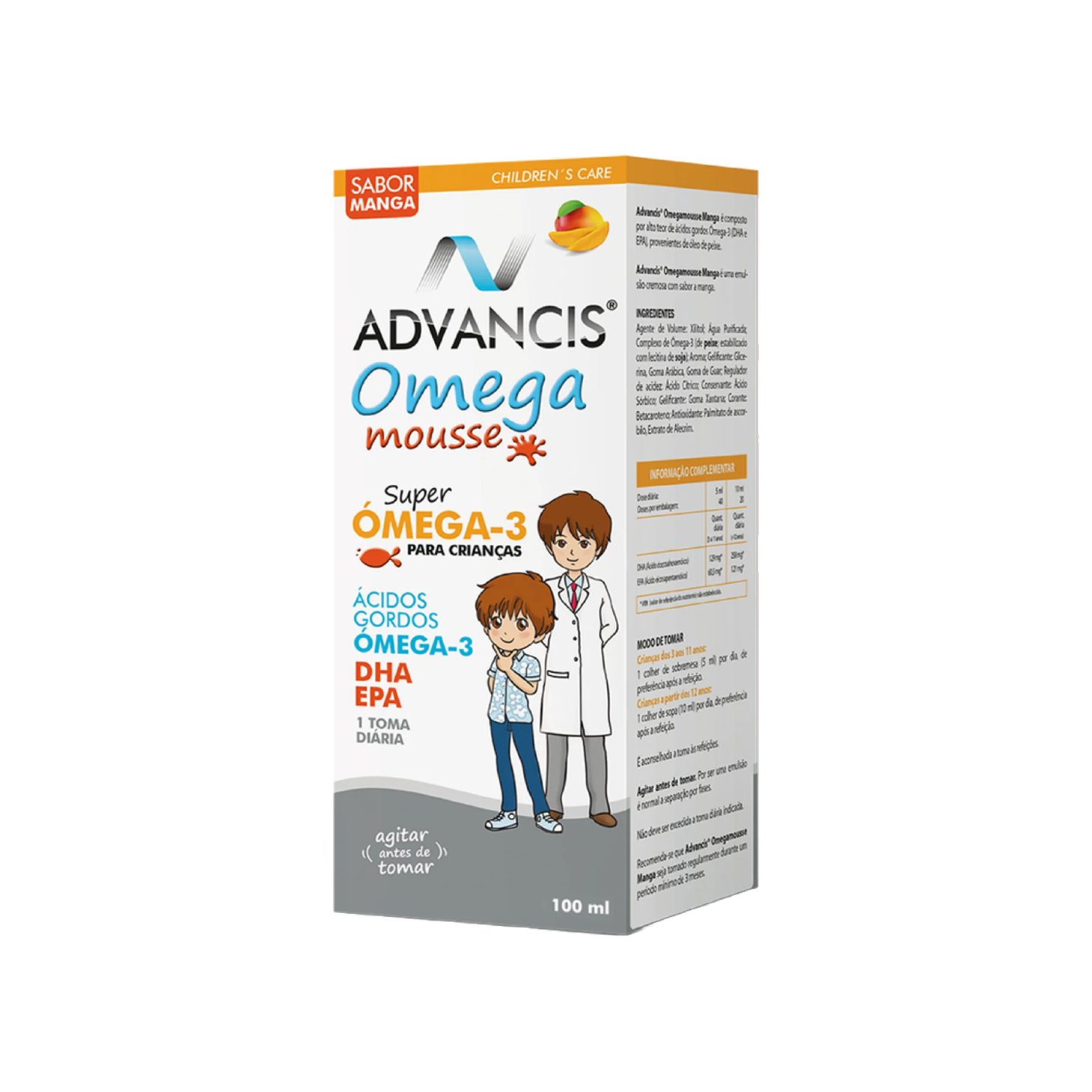 Emulsión Mousse Omega Advancis Mango 100 ml