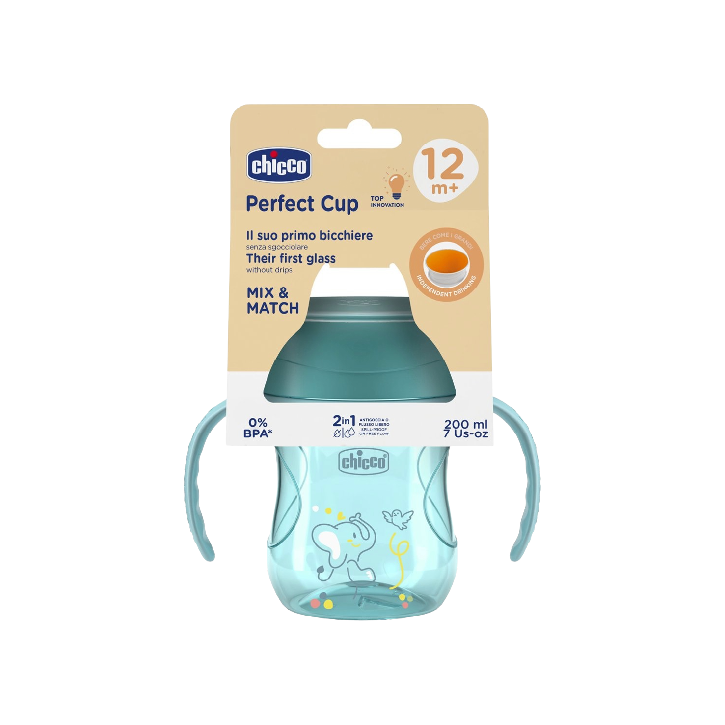 Chicco Copo de Refeição 360º Azul +12 Meses