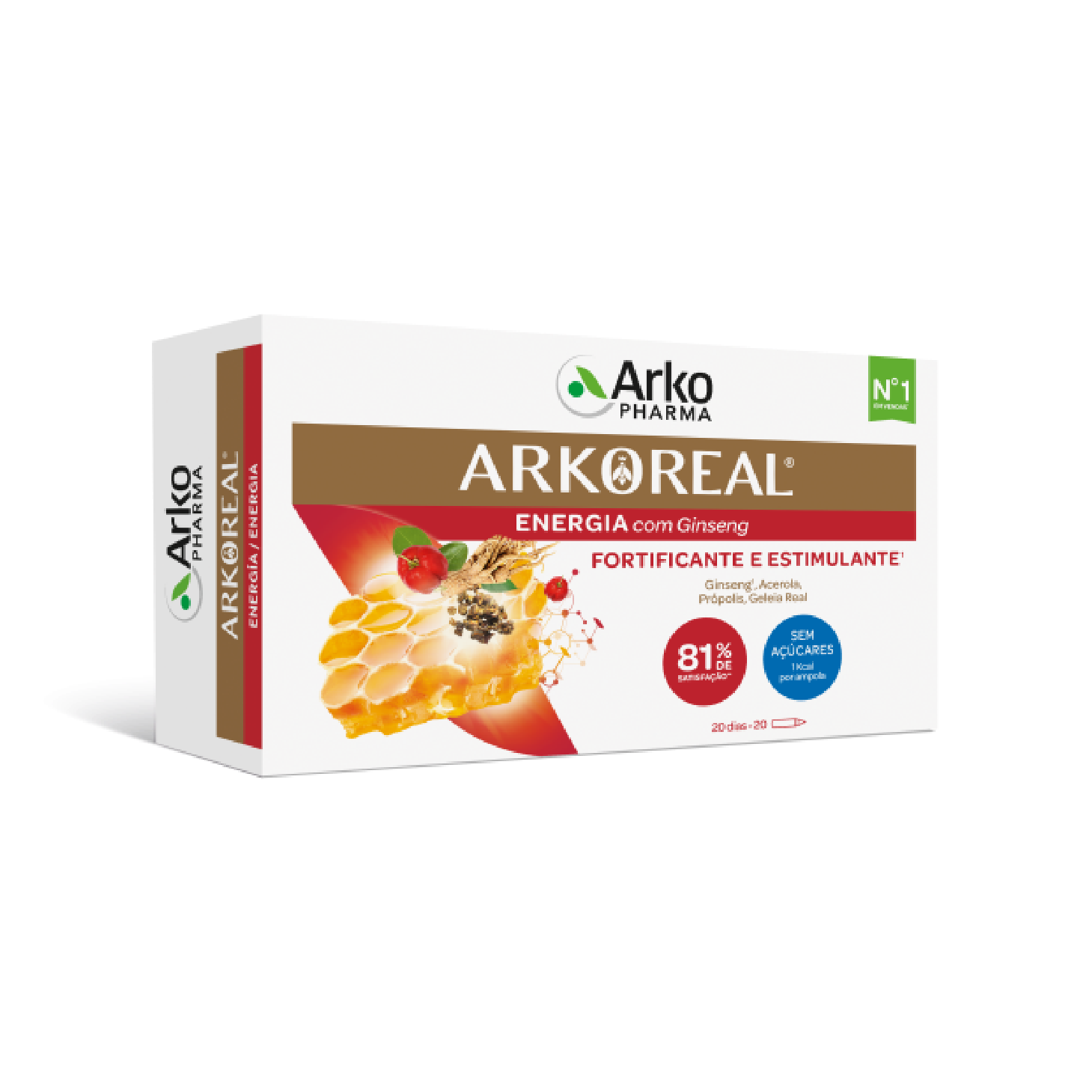 Arkoreal Geleia Real + Ginseng 20 Ampolas