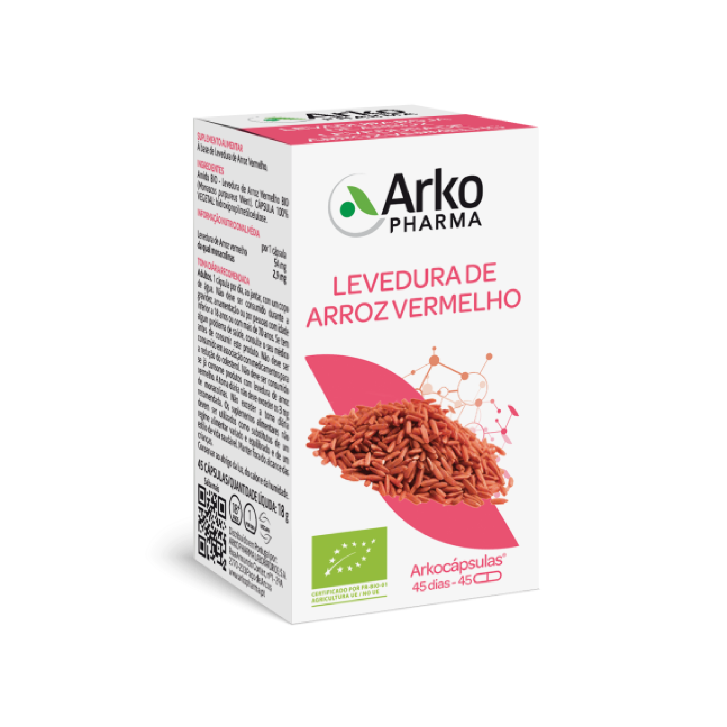 Arkocápsulas de Arroz de Levadura Roja 45 Cápsulas