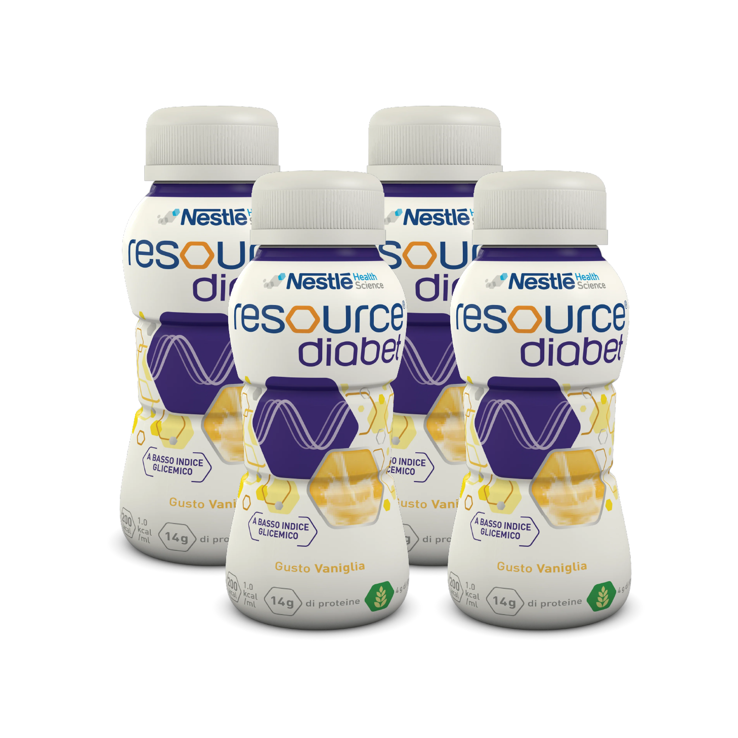 Resource Diabet Baunilha 200ml x 4 Unidades