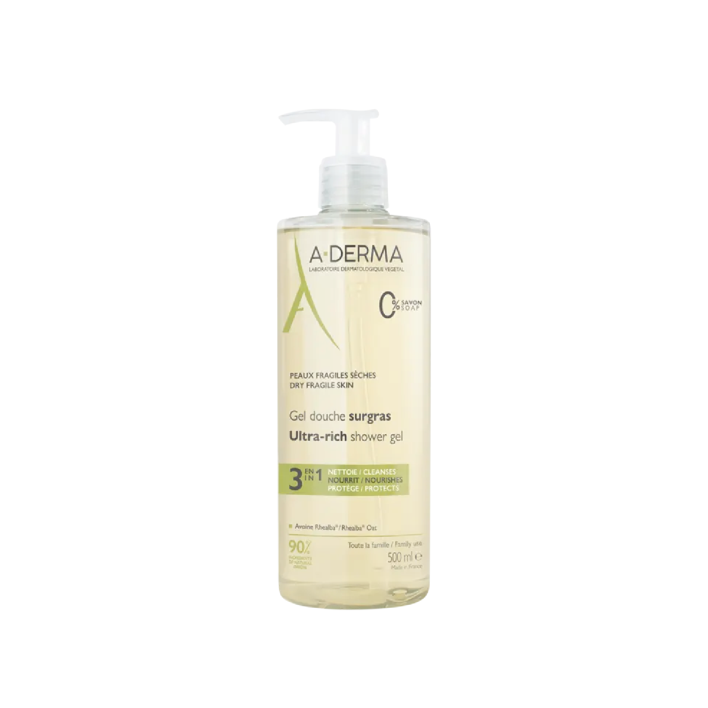 A-Derma Gel de Duche Ultra Rico 500ml