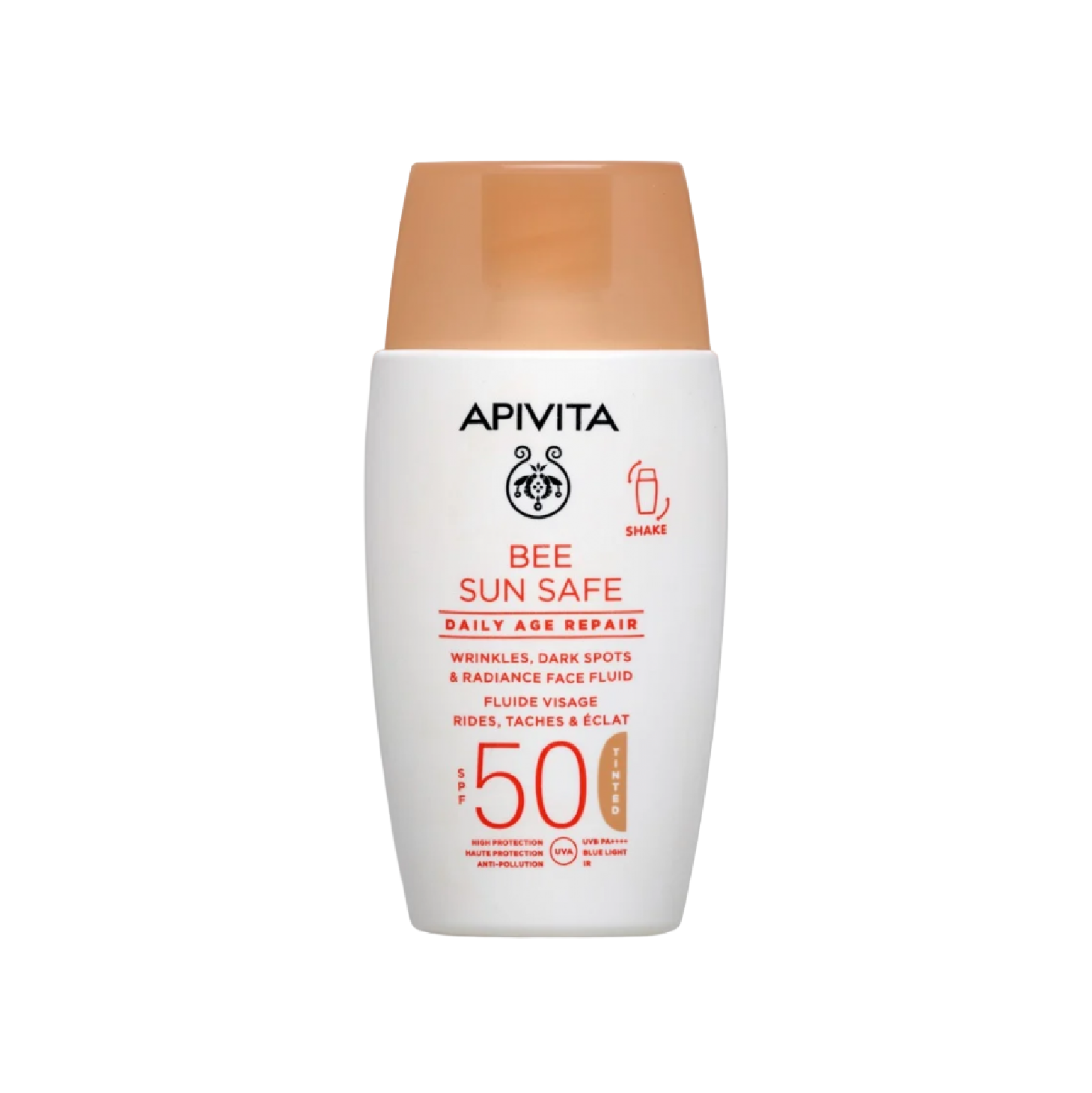Apivita Bee Sun Safe Daily Age Repair Fluido com Cor SPF50 50ml