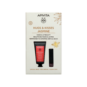 Apivita Coffret Creme de Mãos Jasmin 50ml + Stick Labial Groselha Preta 4,4g