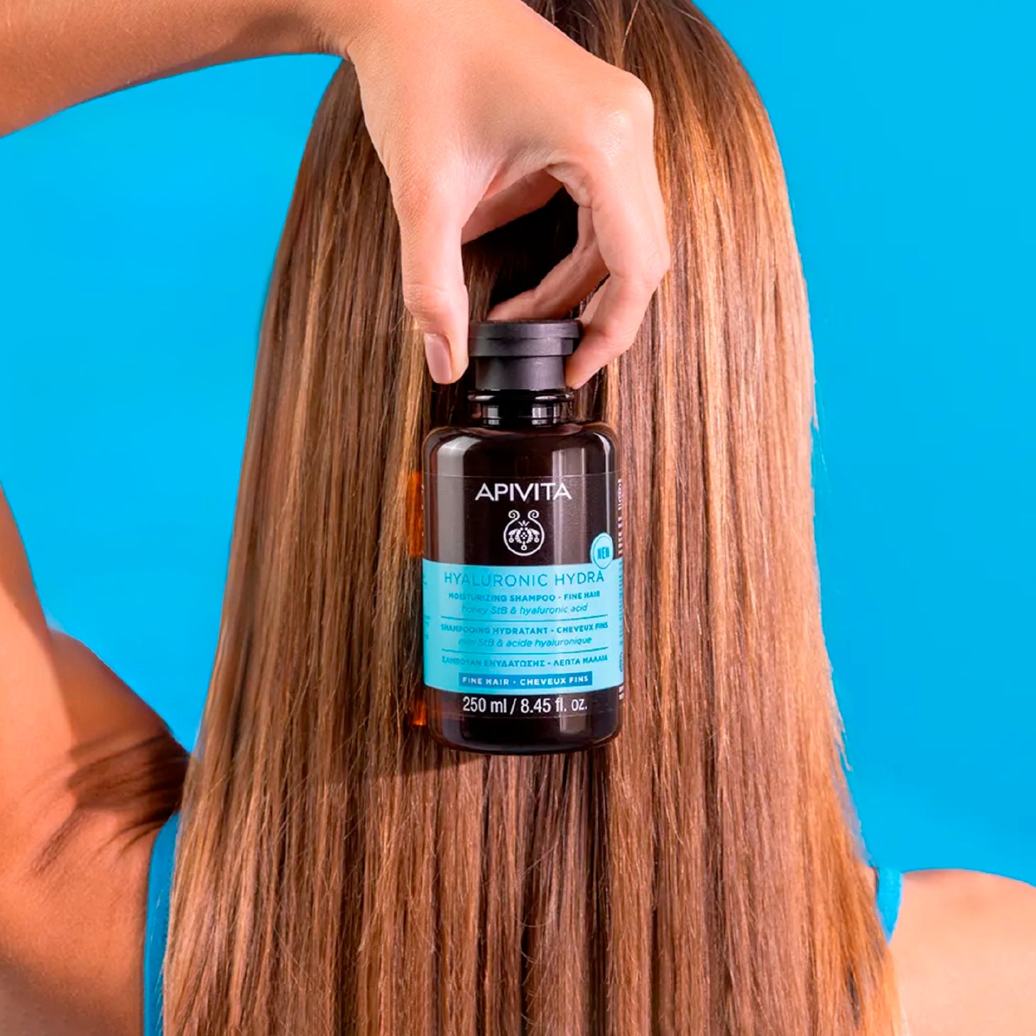 Apivita Hyaluronic Hydra Champô para Cabelos Finos 250ml