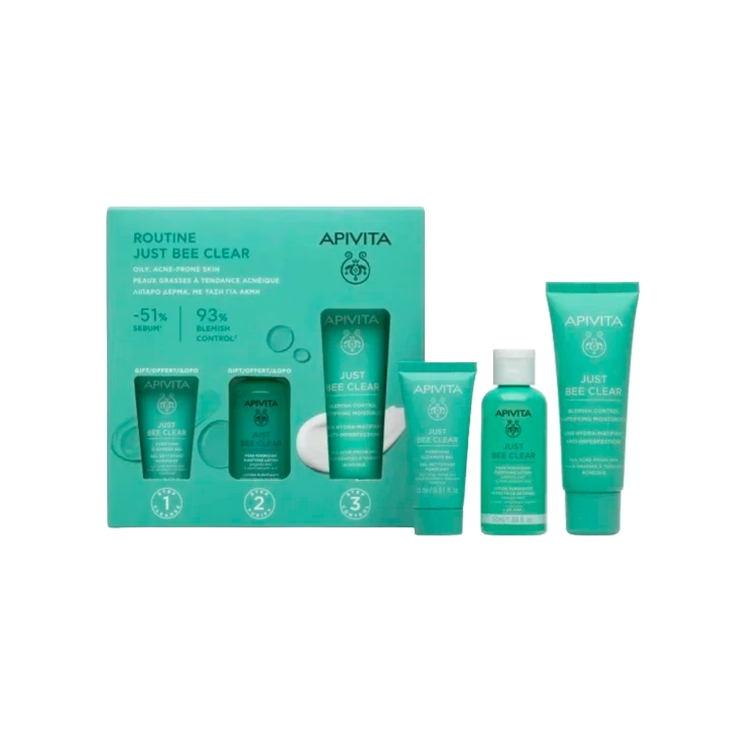 Apivita Just Bee Clear Rotina 2025