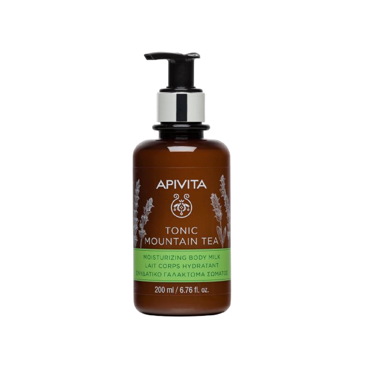 Leche corporal hidratante Mount Tea de Apivita 200 ml
