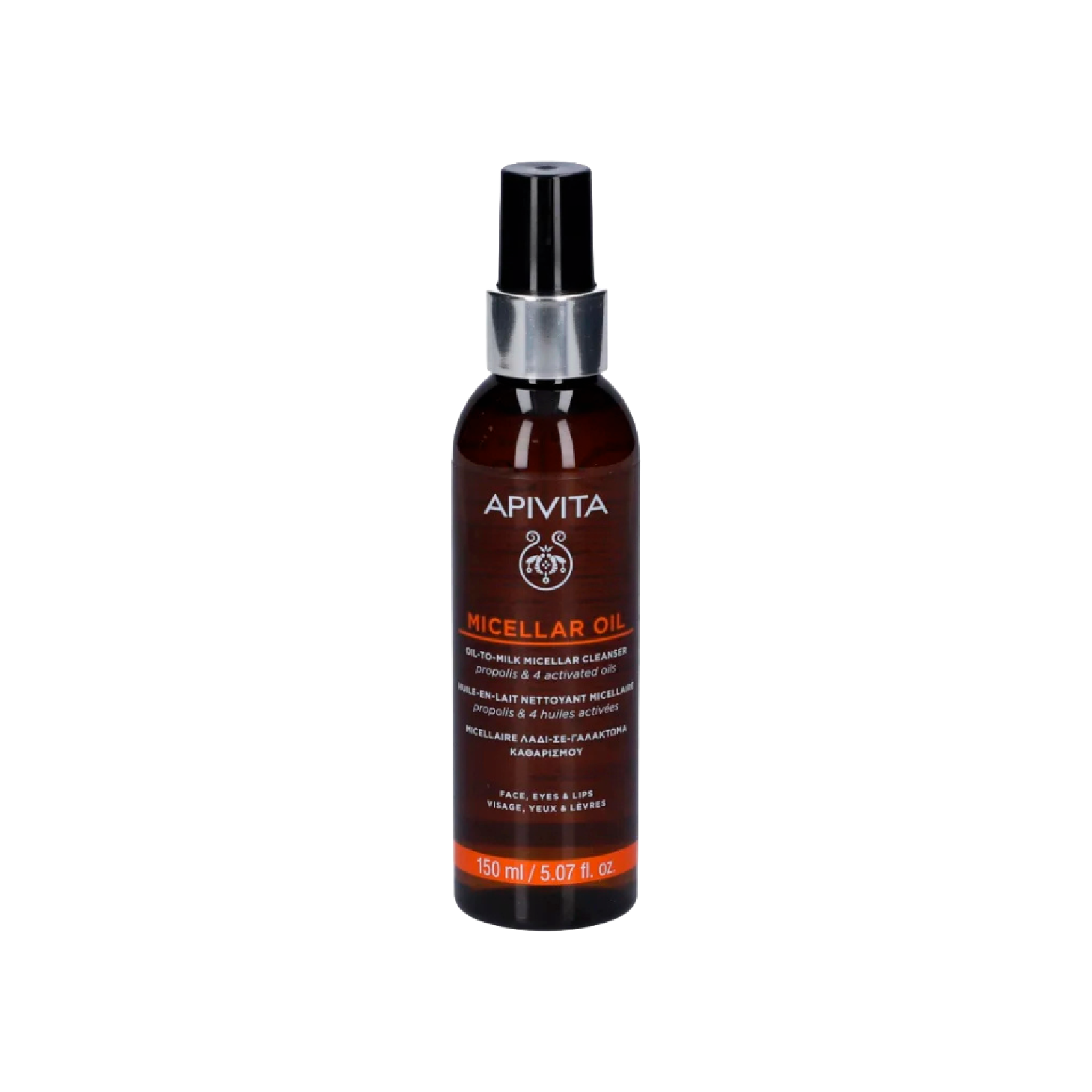 Apivita Óleo Leite Micelar Rosto Olhos e Lábios 150ml
