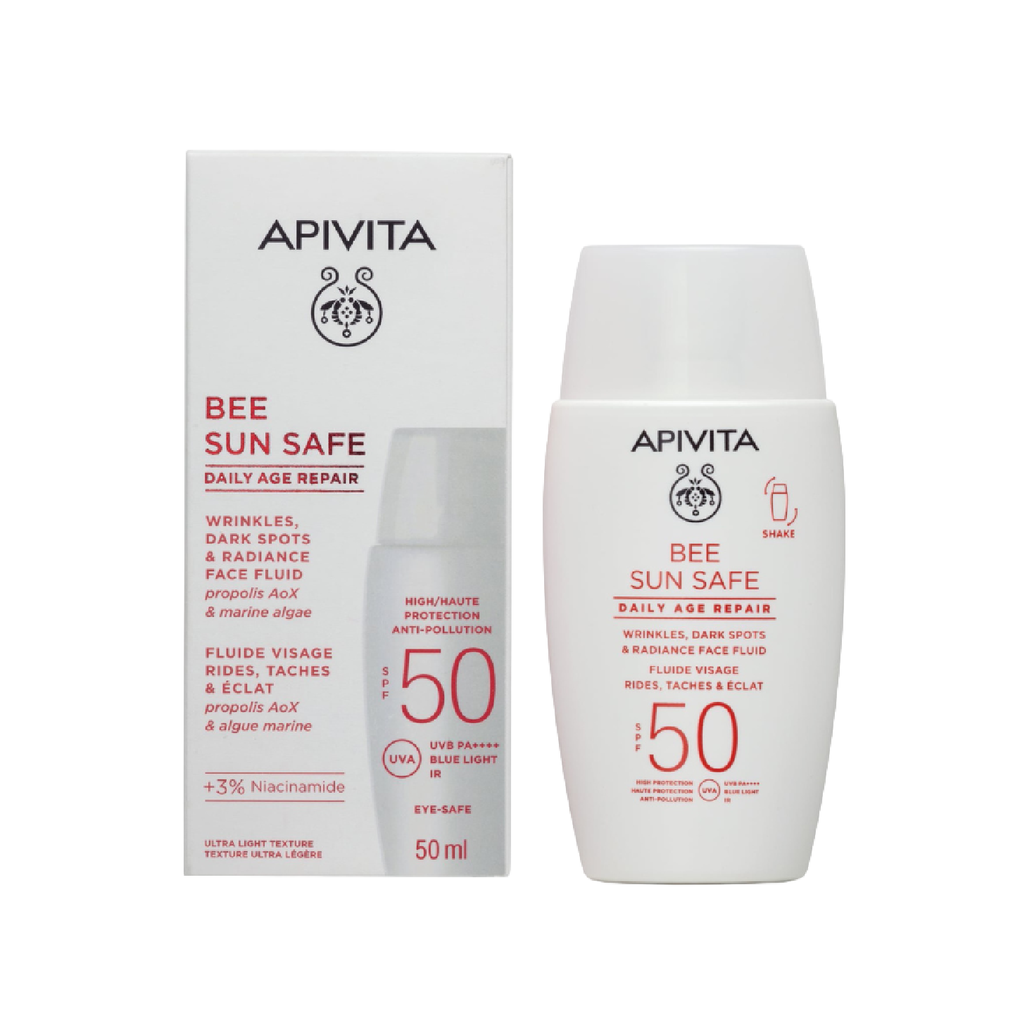 Apivita Bee Sun Fluído Diário Age Repair SPF50 50ml