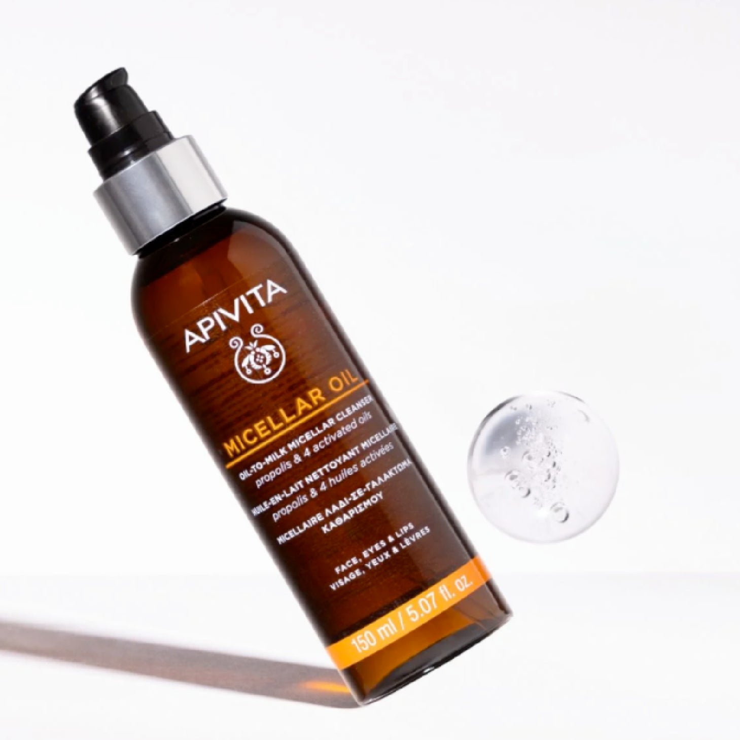 Apivita Óleo Leite Micelar Rosto Olhos e Lábios 150ml