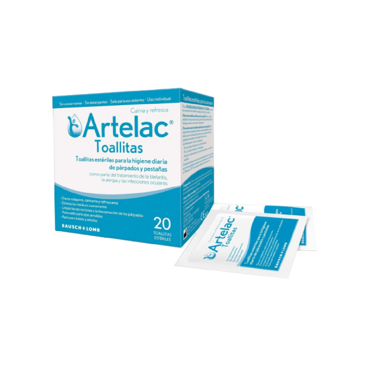 Artelac Toalhitas Limpeza Oftálmica x20