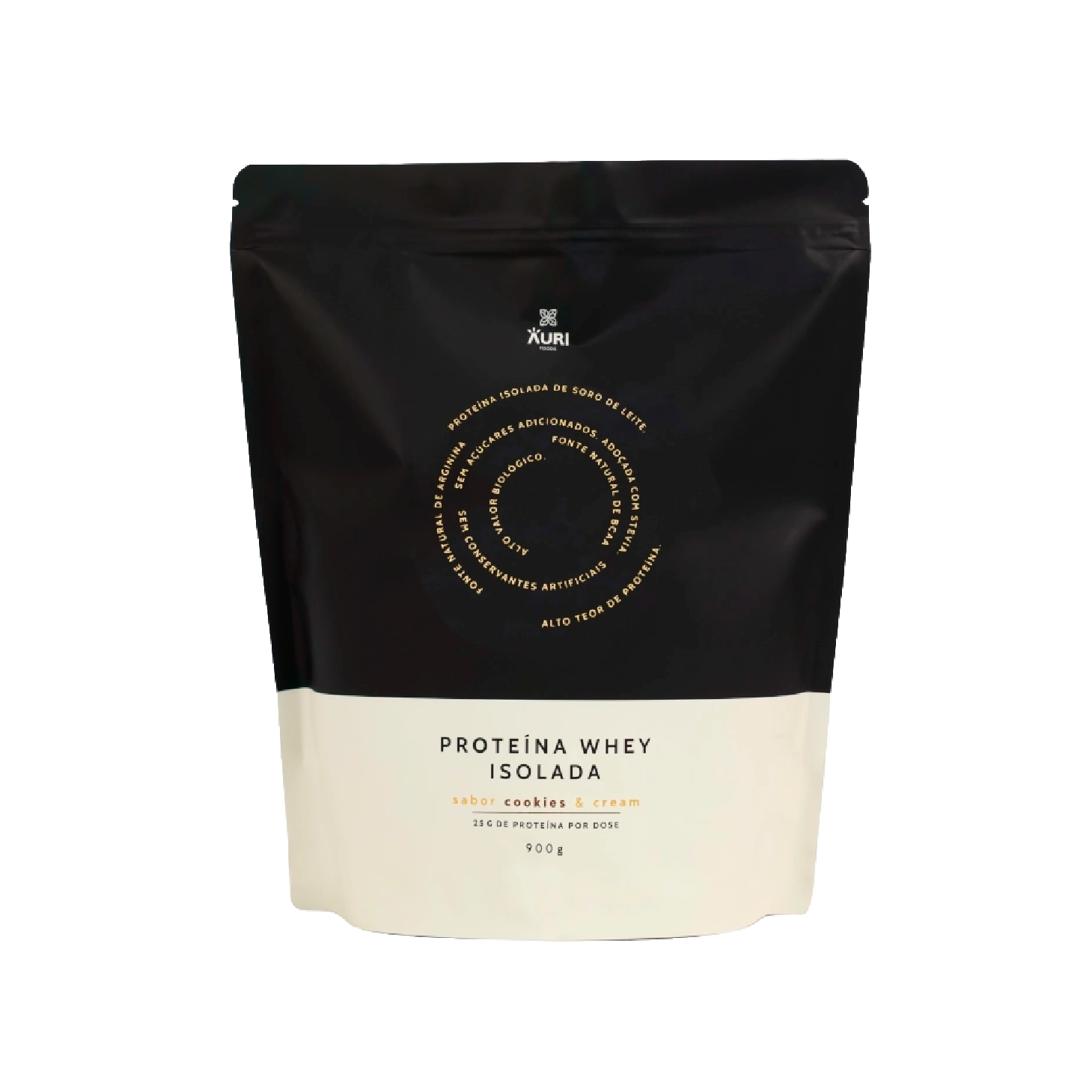 AuriFoods Proteína Whey Isolada Cookies & Cream Pó 900g