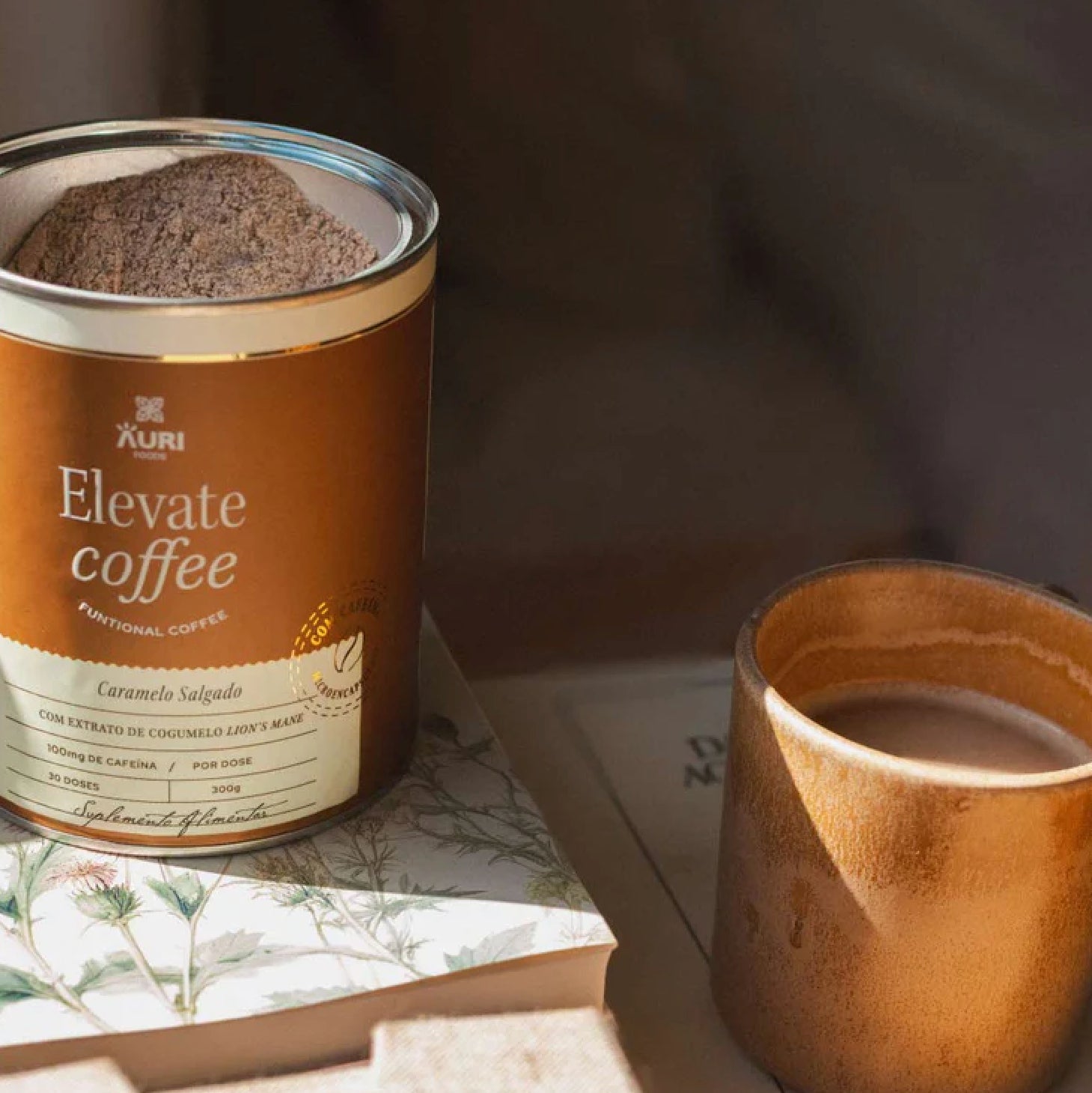 AuriFoods Elevate Coffee Caramelo Salgado Pó 300g
