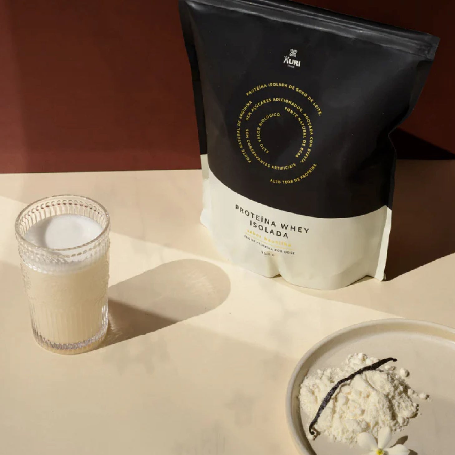AuriFoods Proteína Whey Isolada Baunilha Pó 900g