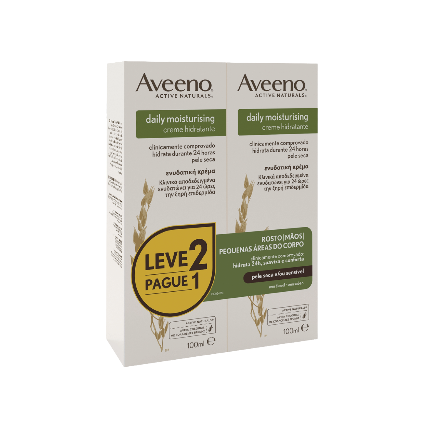 Aveeno Daily Moisturising Creme Hidratante 100ml x 2 Unidades