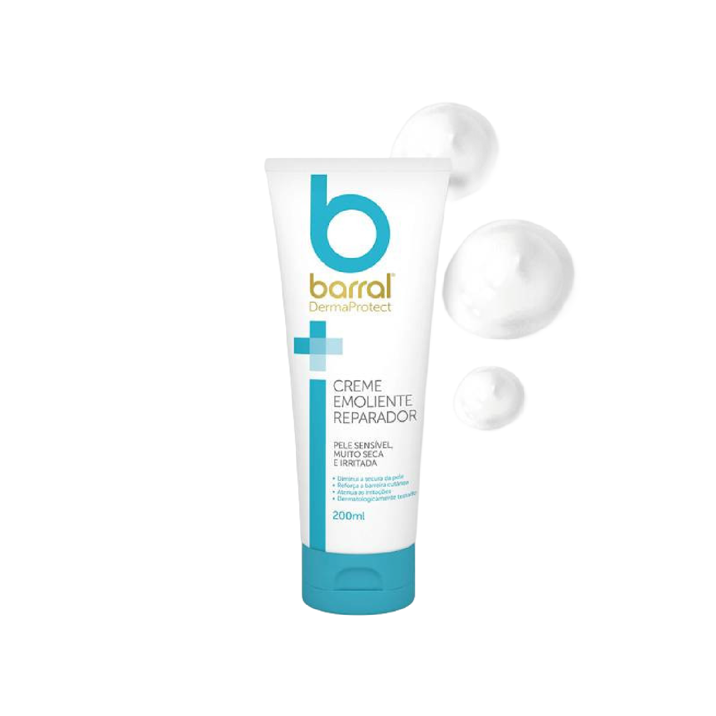 Barral Dermaprotect Creme Emoliente Reparador 200ml x2