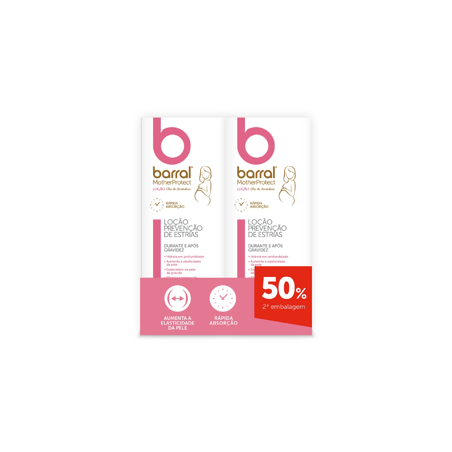 Barral MotherProtect Loção Óleo de Amêndoas 2000ml x2