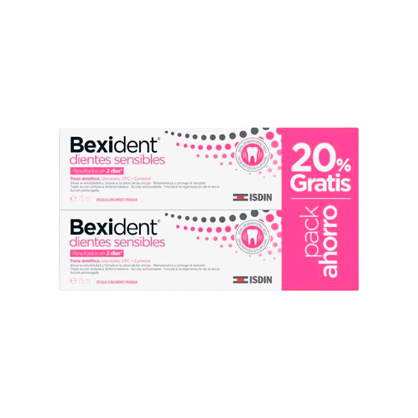 Bexident Dentes Sensíveis Pasta 2x75ml