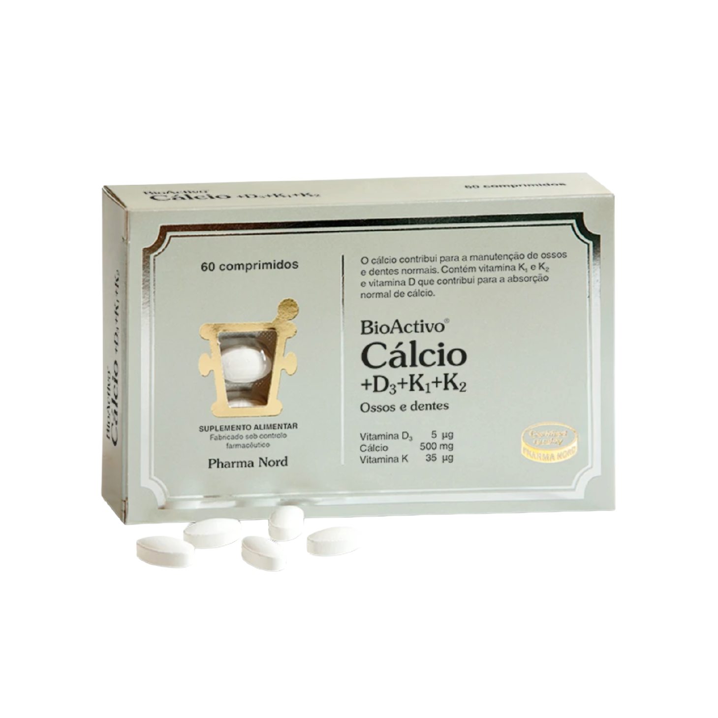 Bioactivo Cálcio D3+K1+K2 x 60 Comprimidos
