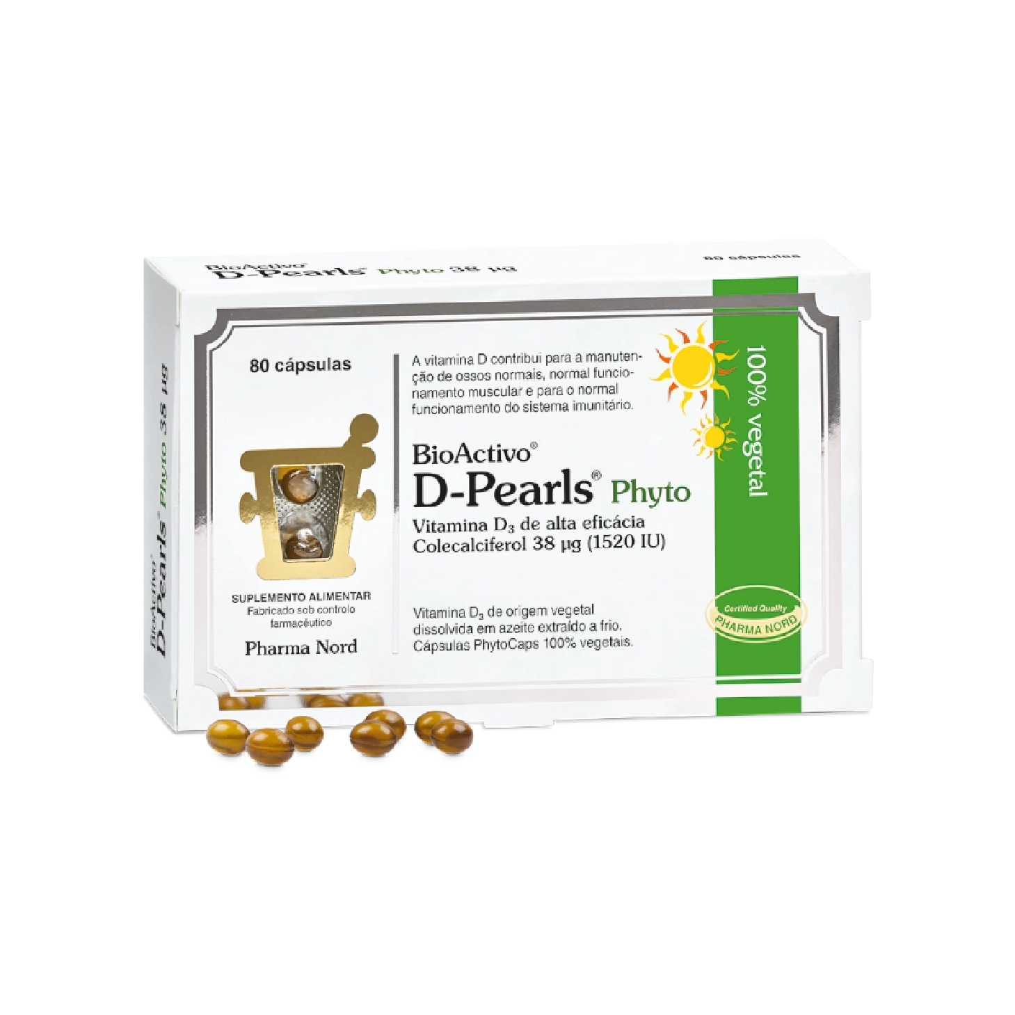 Bioactivo D-Pearls Phyto 80 Cápsulas