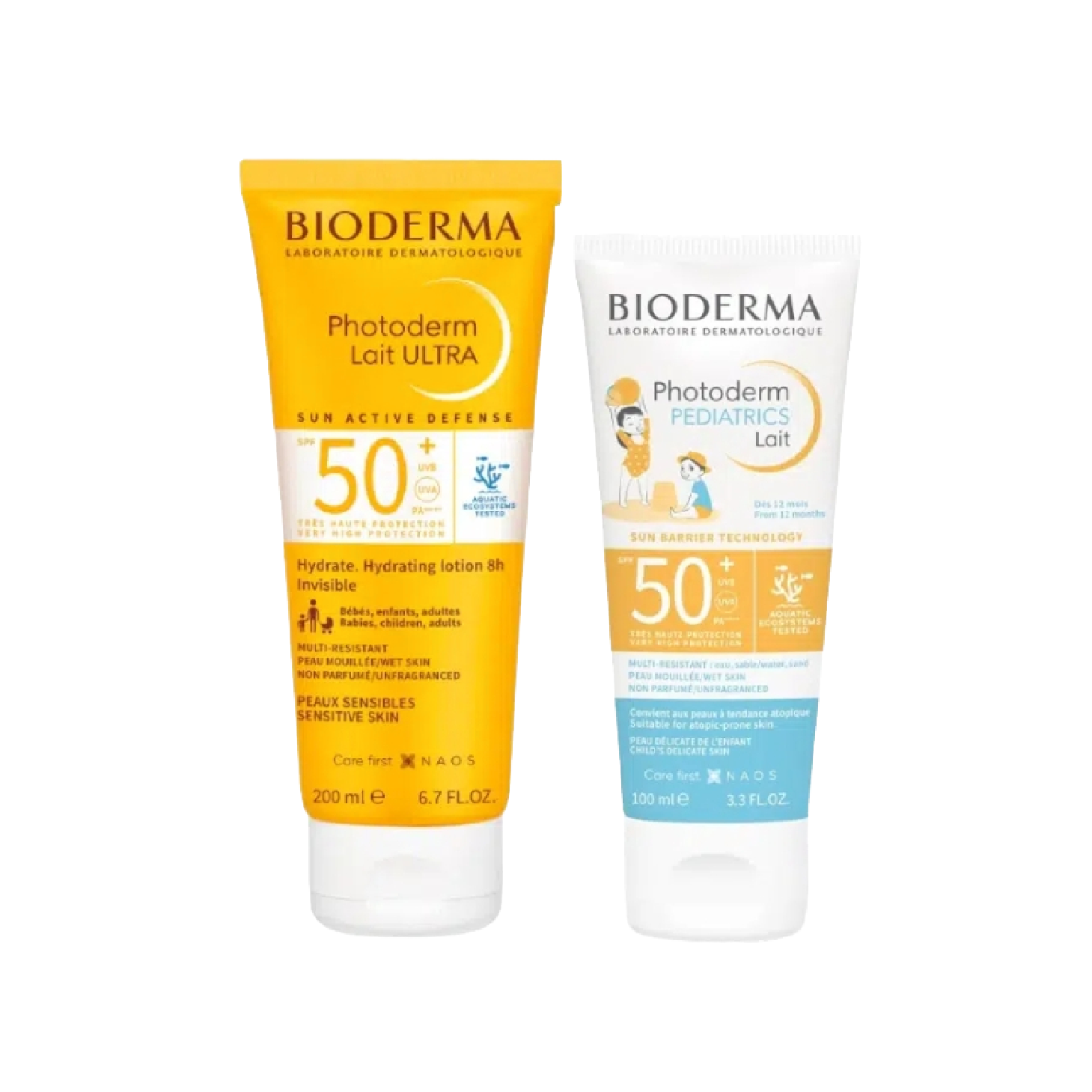 Bioderma Photoderm Leite Ultra SPF50+ 200ml + Pediatric Leite - 100ml