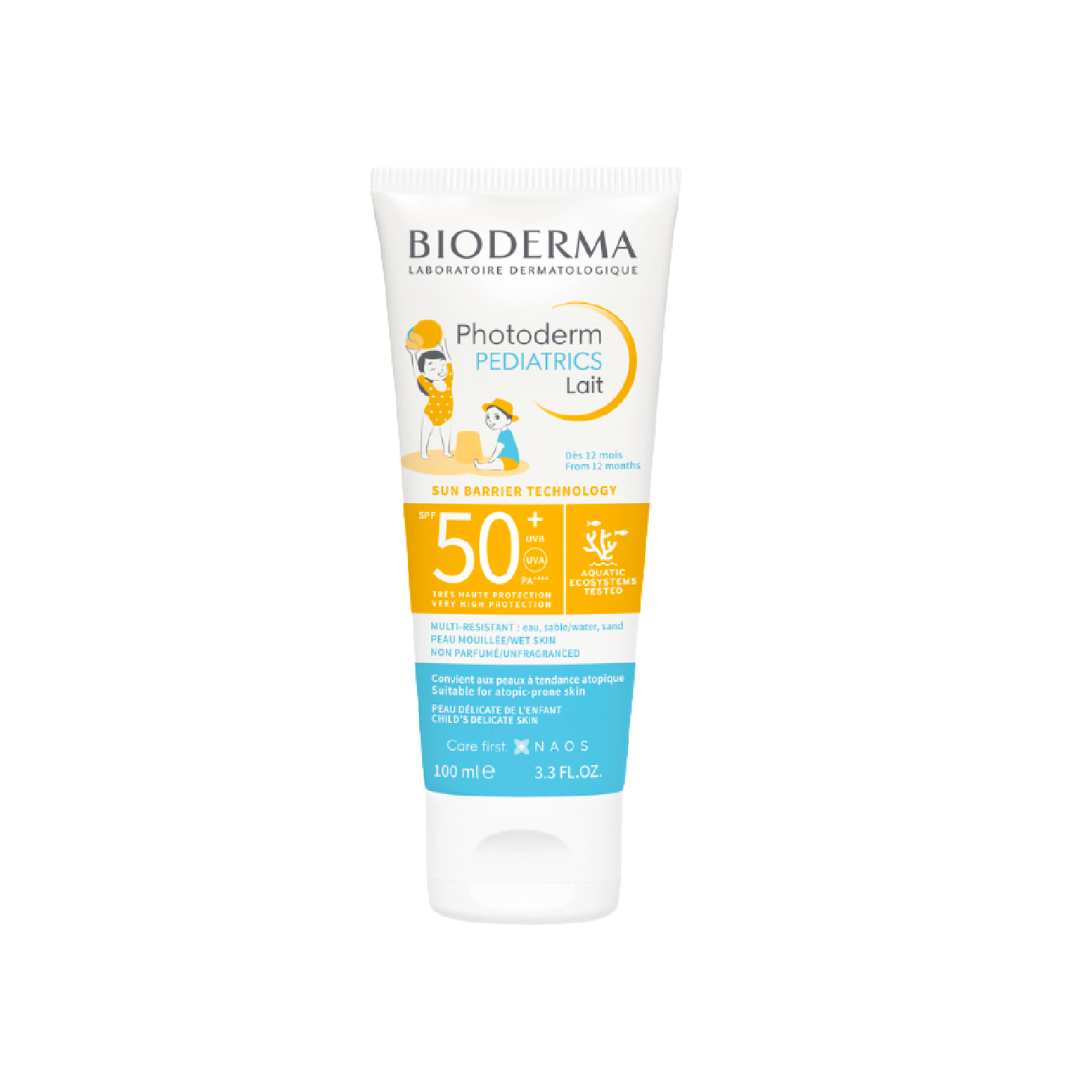 Leche pediátrica Photoderm de Bioderma con FPS 50+, 100 ml