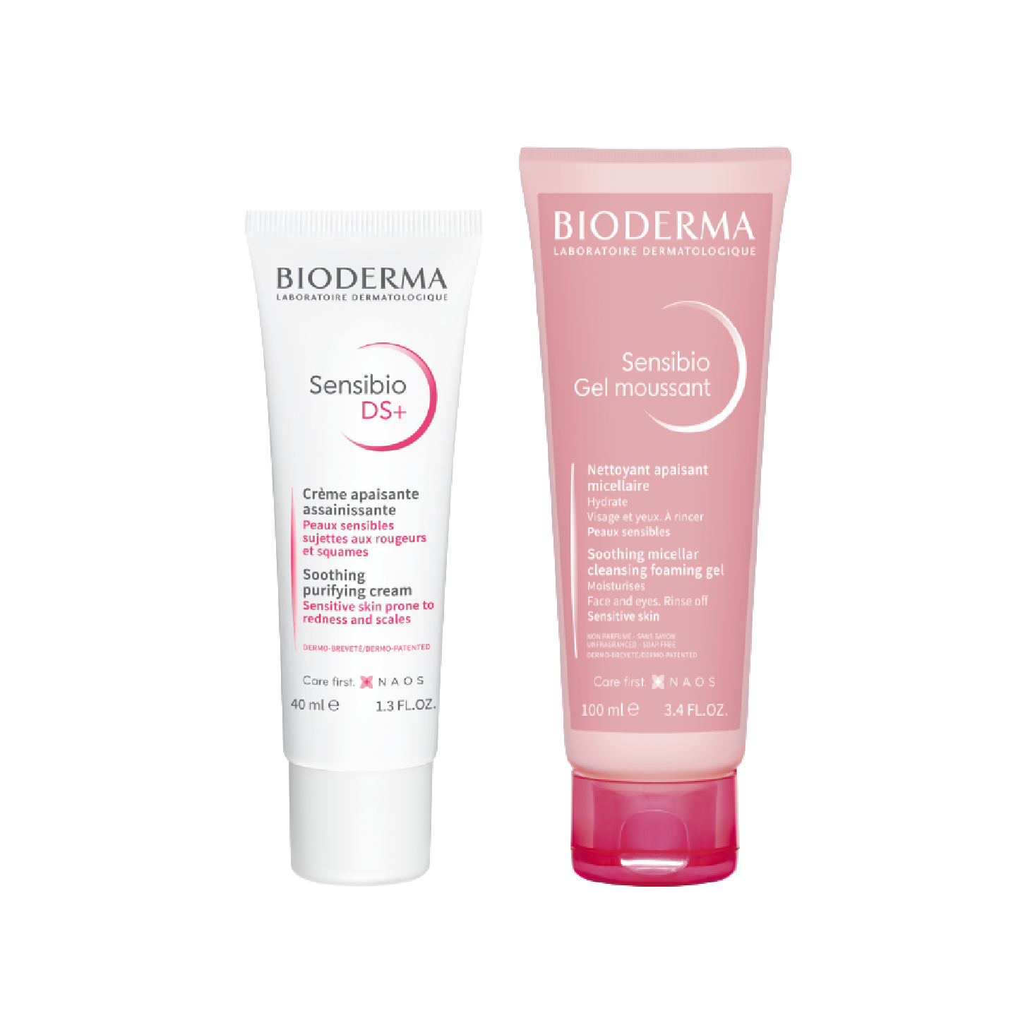 Bioderma Sensibio DS Creme 40ml + Gel Moussant 100ml