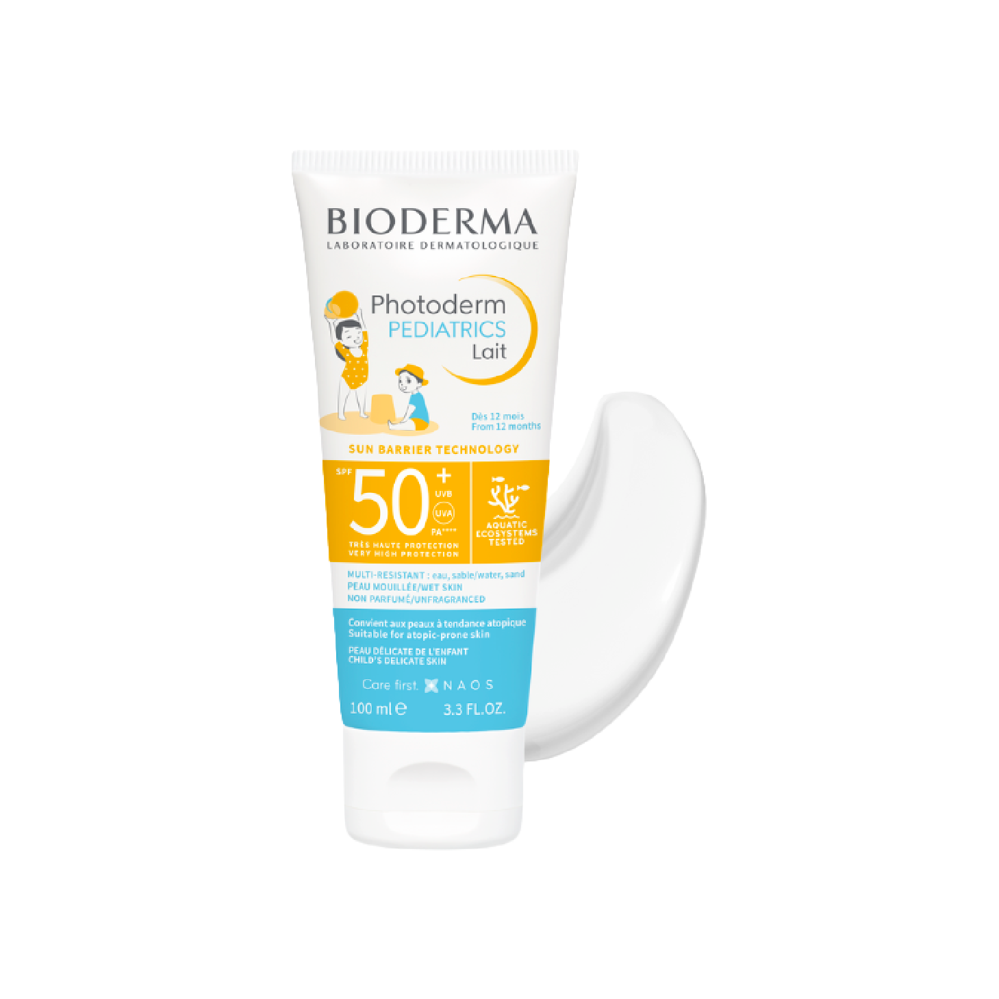 Leche pediátrica Photoderm de Bioderma con FPS 50+, 100 ml