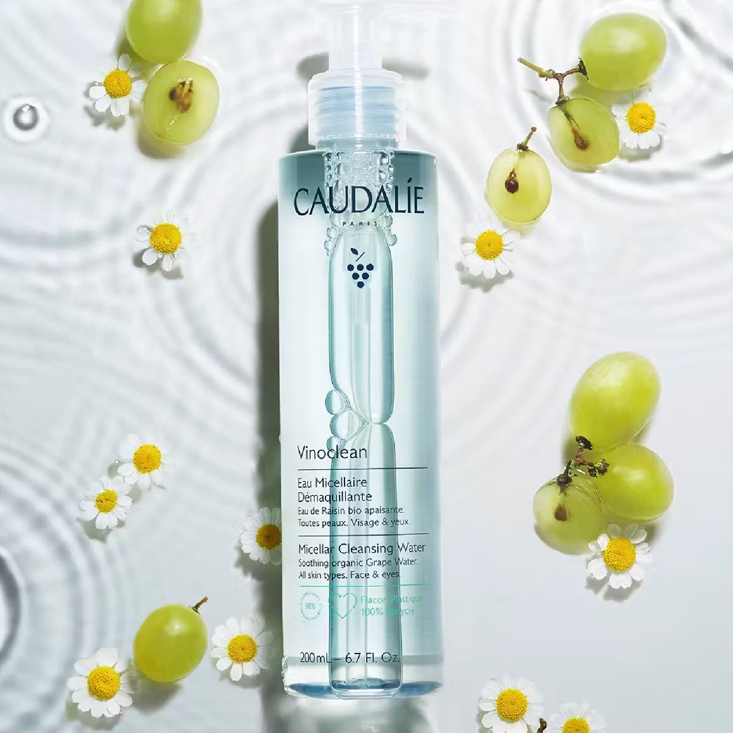 Caudalie Vinoclea Água de Uva Micelar Desmaquilhante 400ml