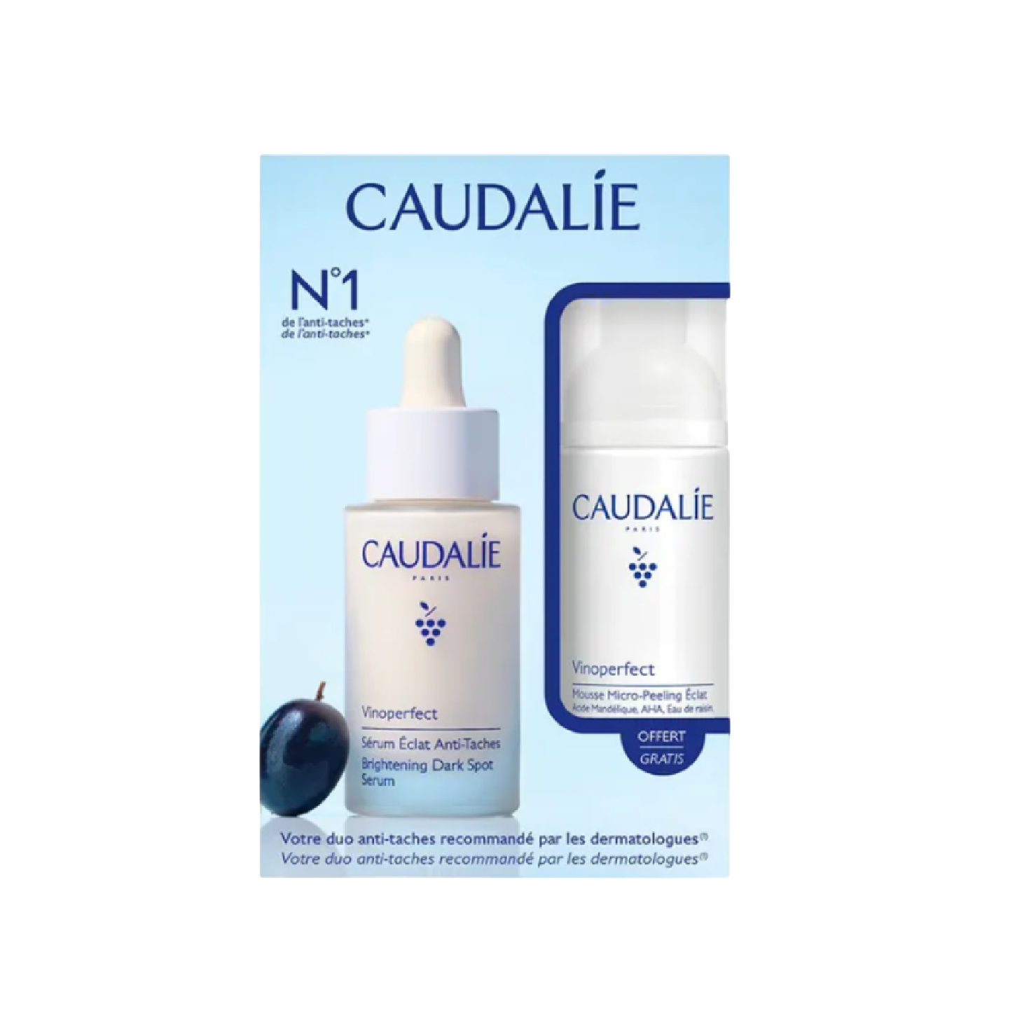 Caudalie Vinoperf Sérum 30ml + Espuma Micro-Peel Esfoliante 50ml