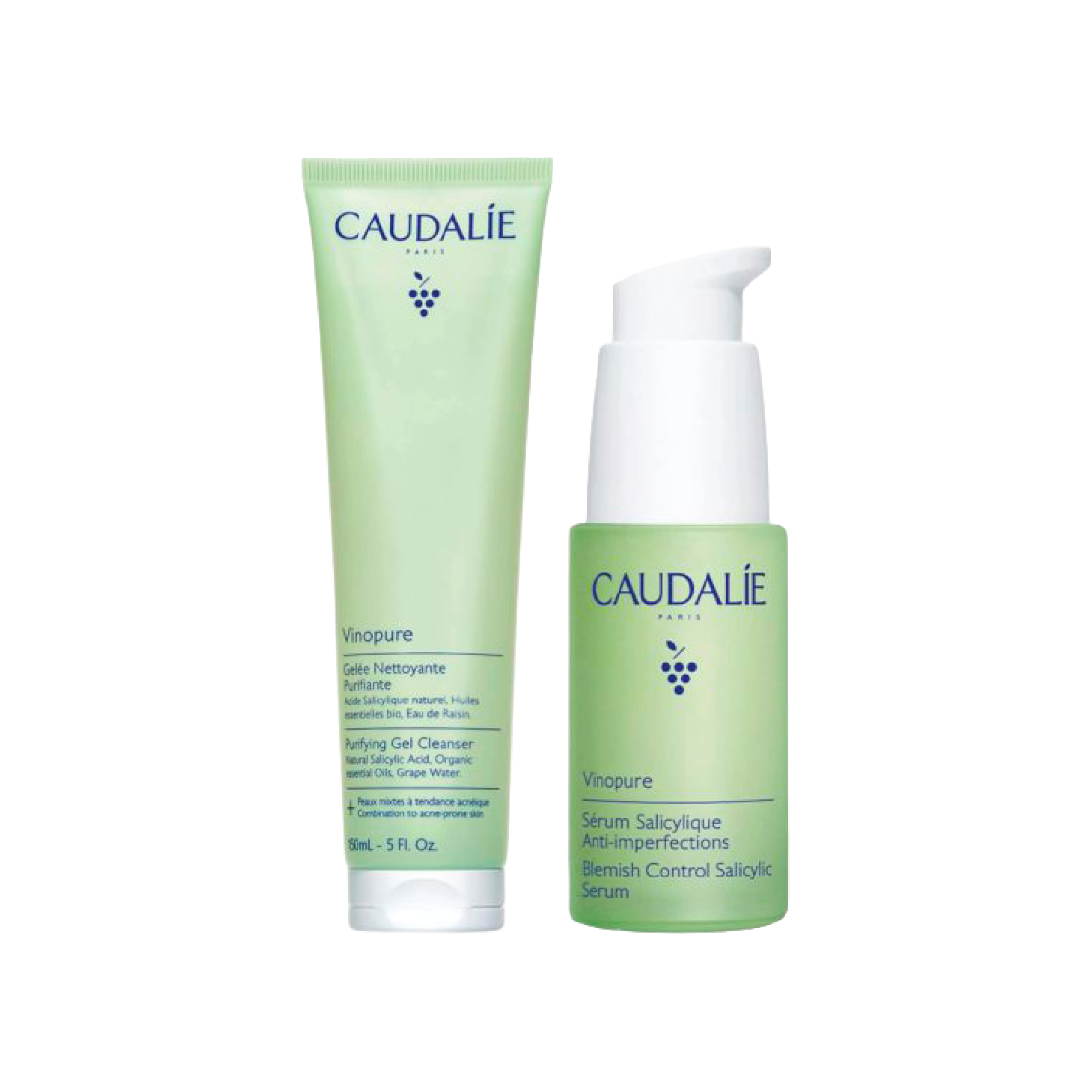 Pack Caudalie Vinopure Sérum Purificante + Geleia Limpeza 150ml