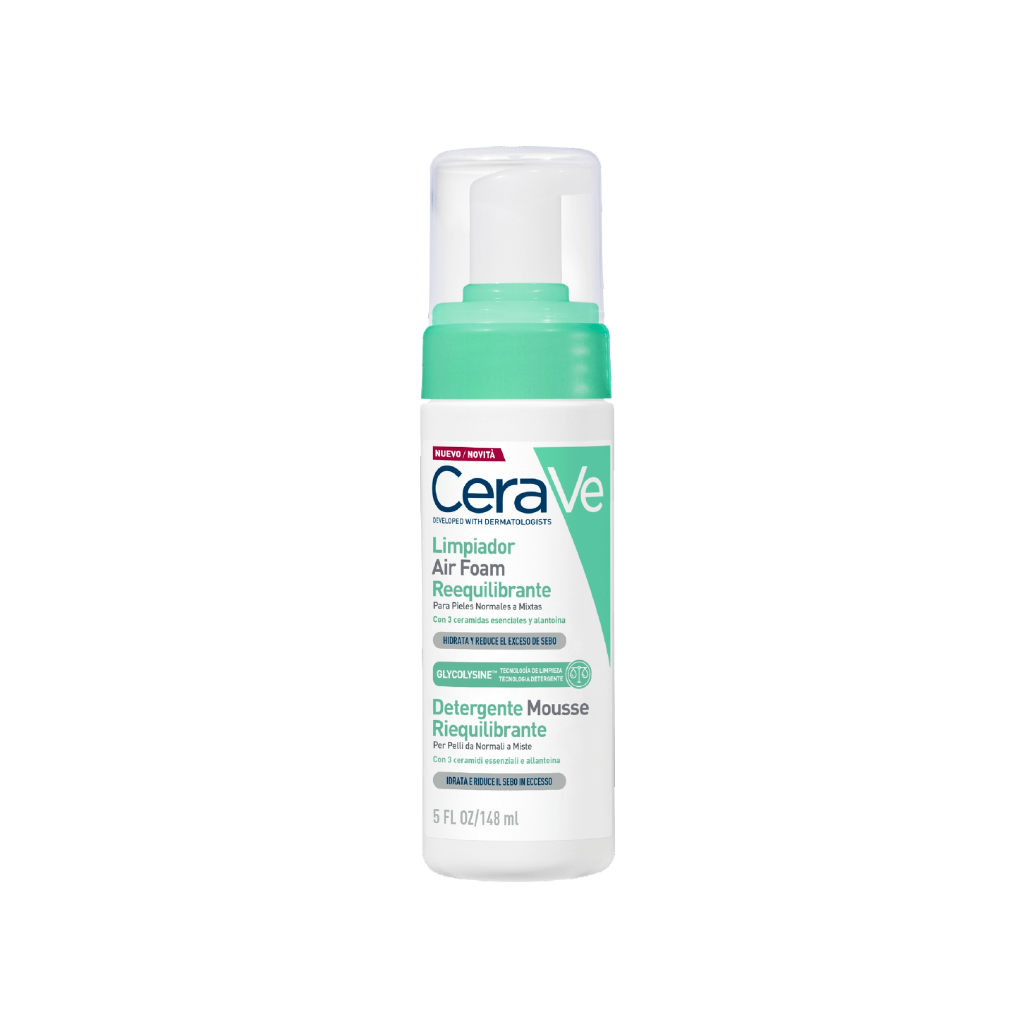 CeraVe Air Foam Espuma de Limpeza Reequilibrante 148ml