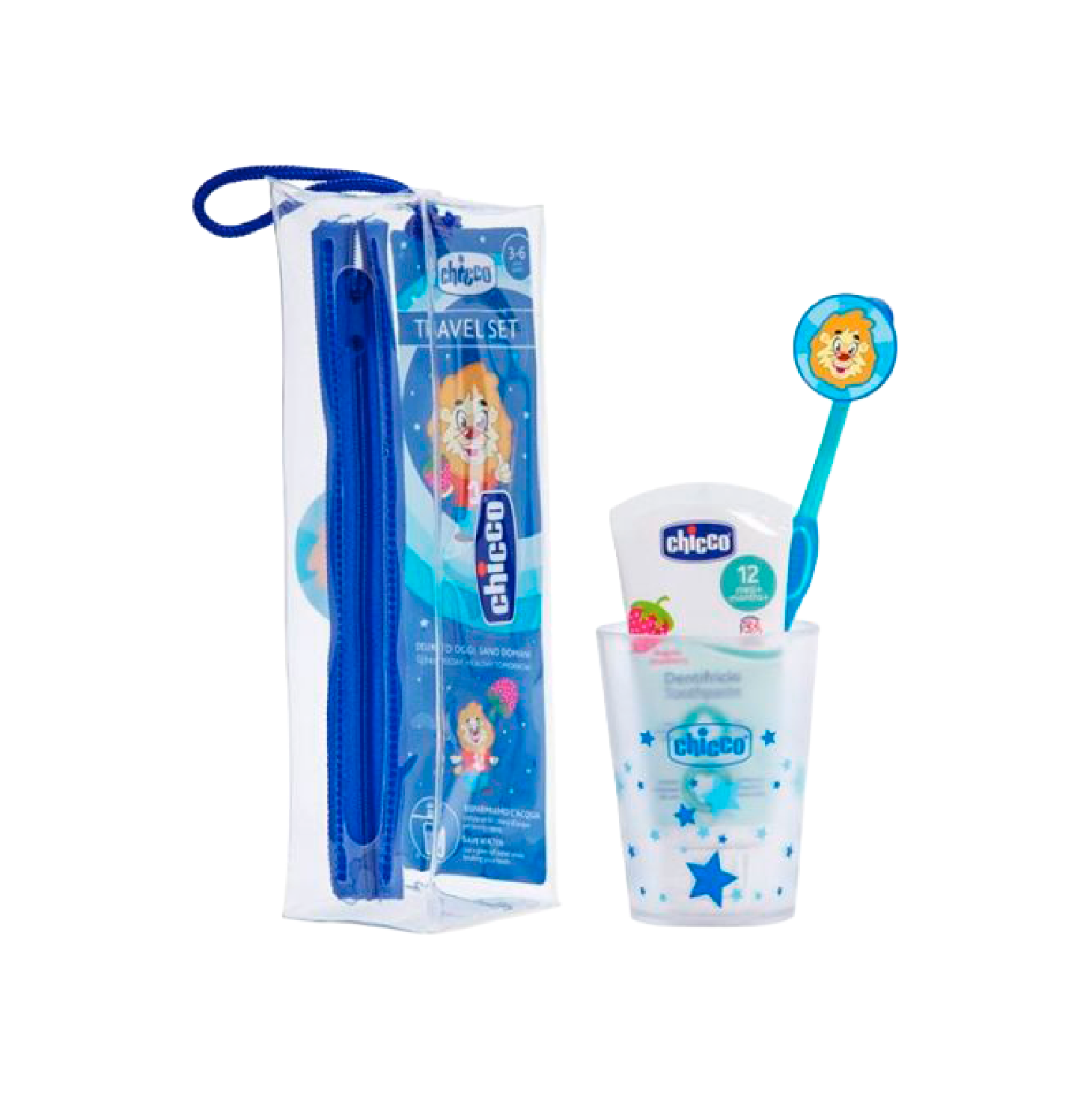Chicco Conjunto Higiene Oral Azul 3-6 Anos