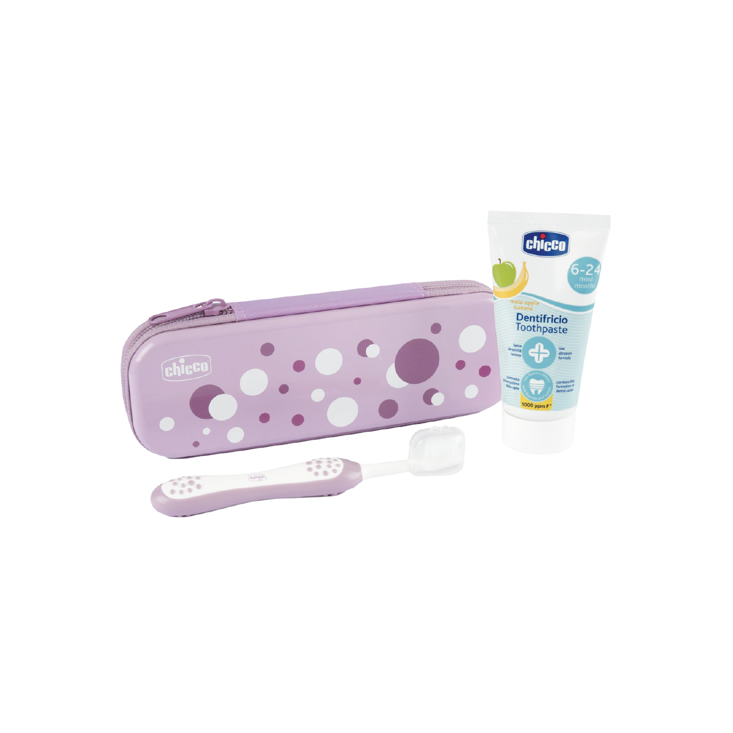 Chicco Conjunto Higiene Oral Lilás +6 Meses