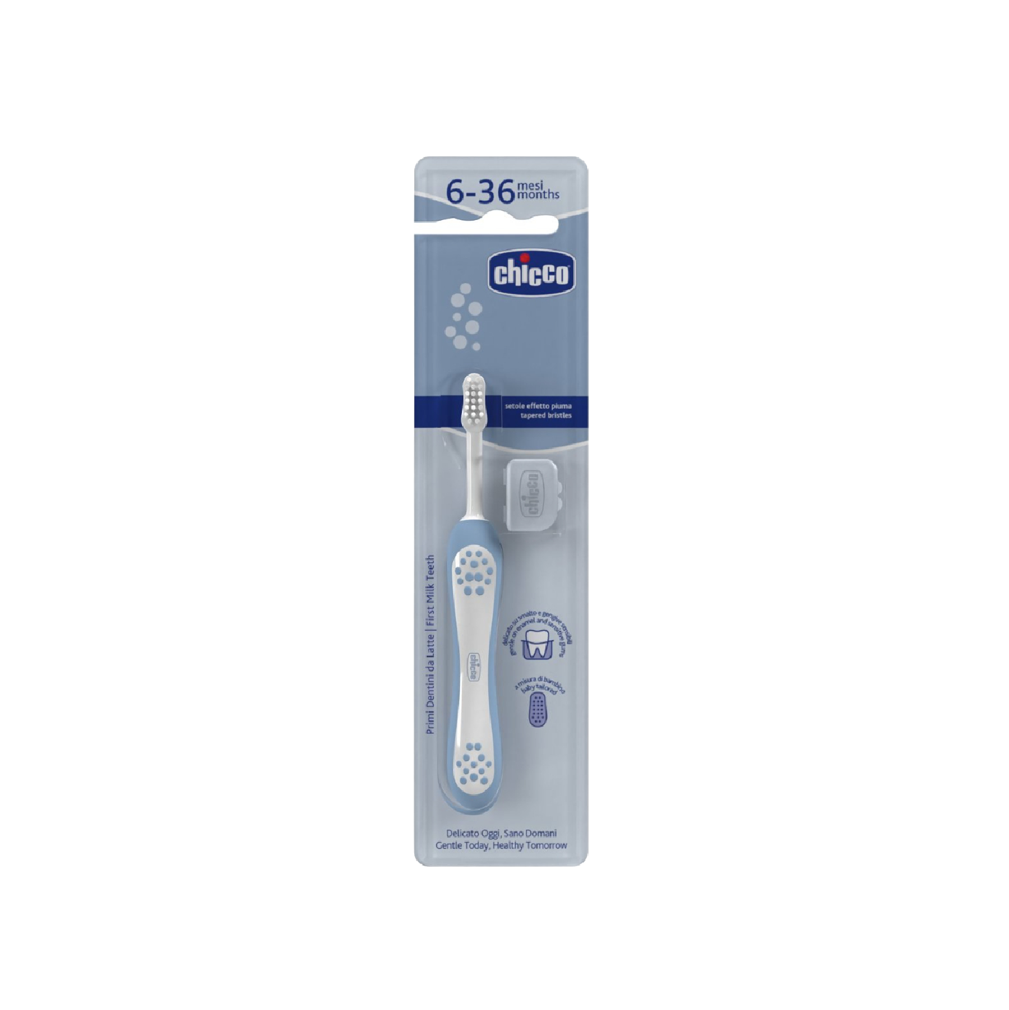 Chicco Escova Primeiros Dentes Azul 6-36 Meses