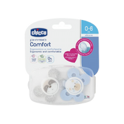 Chicco Physio Comfort Chupetas Azul 0-6 Meses x 2 Unidades