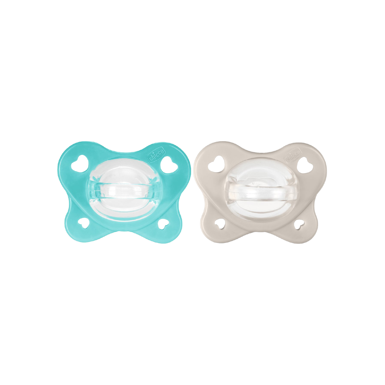 Chicco PhysioForma Dual Soft Chupetas Azul+Cinza 6-16 Meses x 2 Unidades