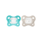 Chicco PhysioForma Dual Soft Chupetas Azul+Cinza 6-16 Meses x 2 Unidades