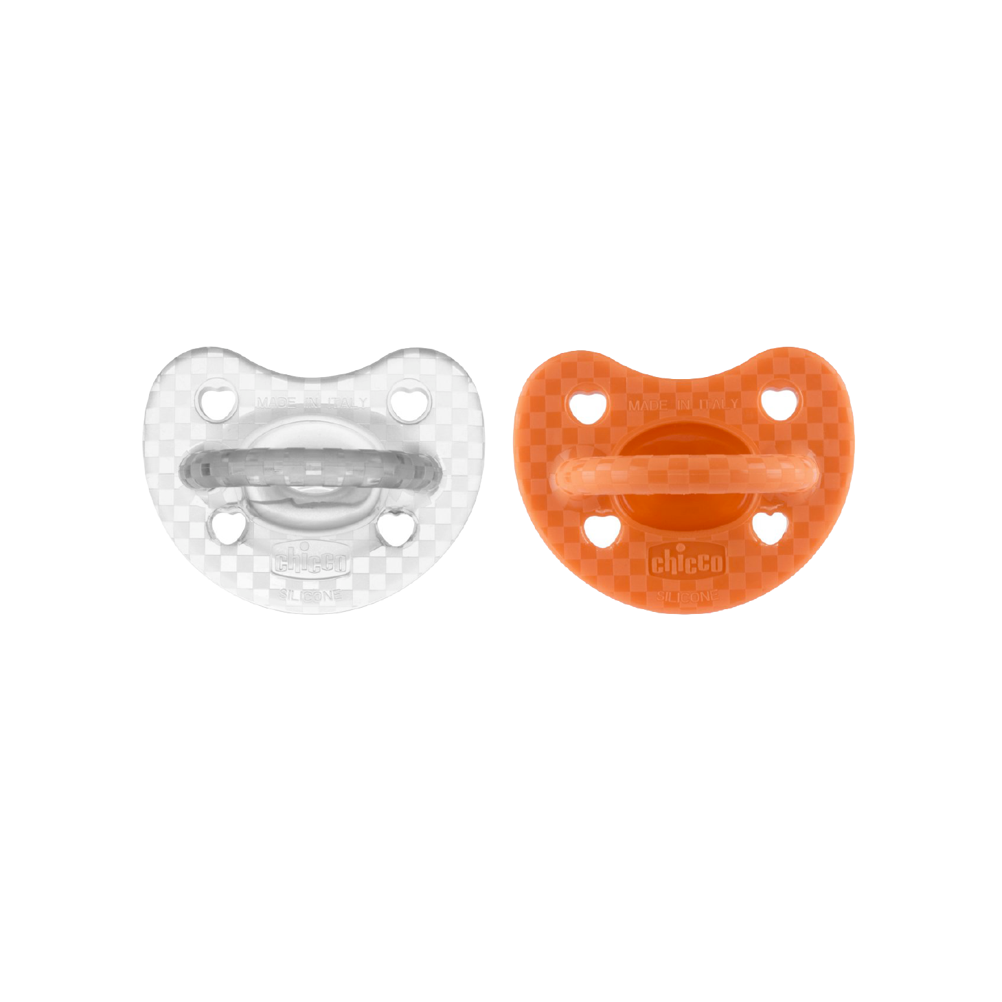 Chicco PhysioForma Luxe Chupetas Laranja+Crystal 16-36 Meses x2 Unidades
