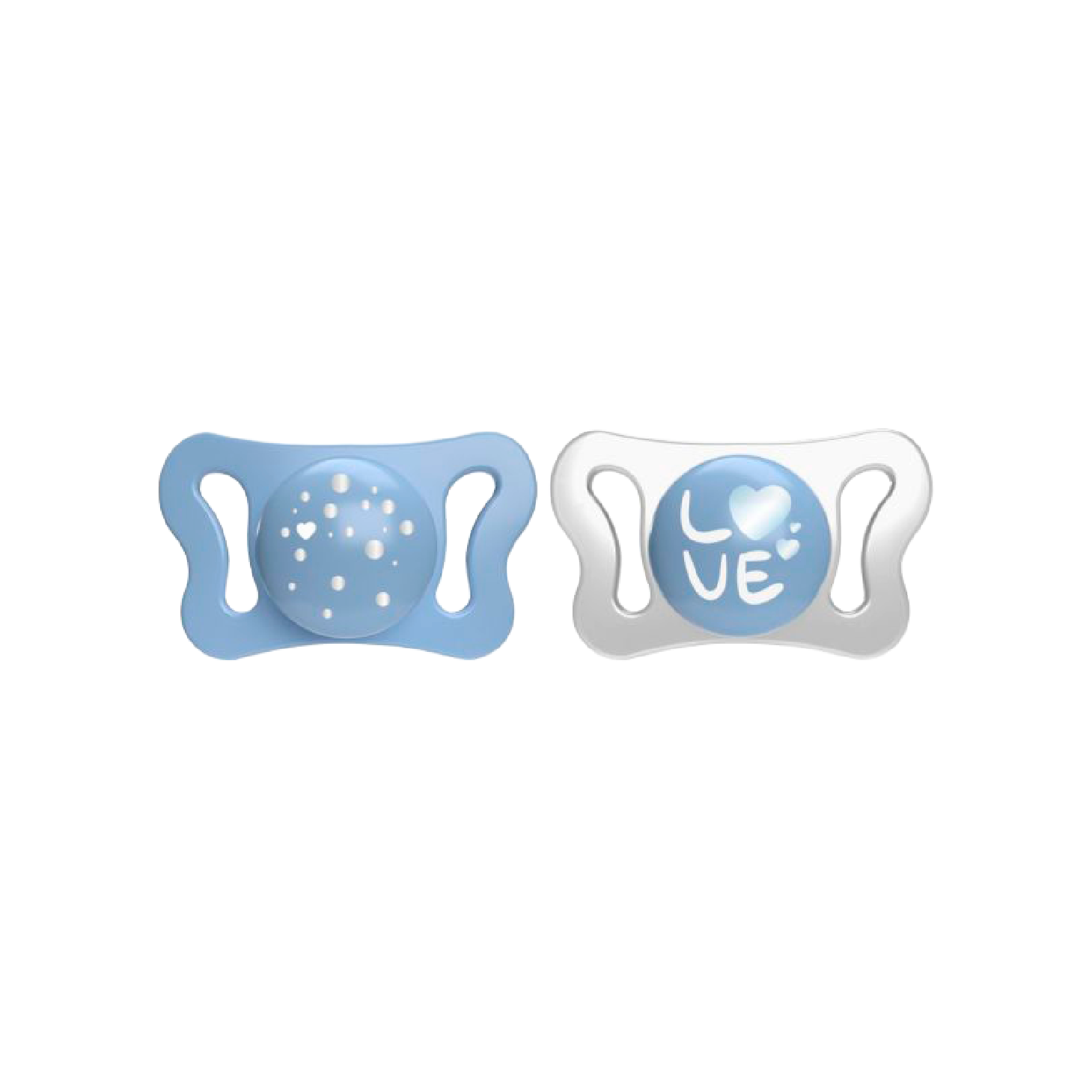 Chicco PhysioForma Micro Chupetas Azul+Branco 0-2 Meses x2 Unidades