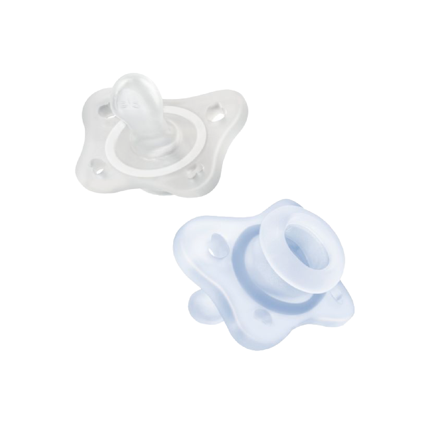 Chicco PhysioForma Mini Soft Chupetas Azul+Neutro 0-2 Meses x2 Unidades