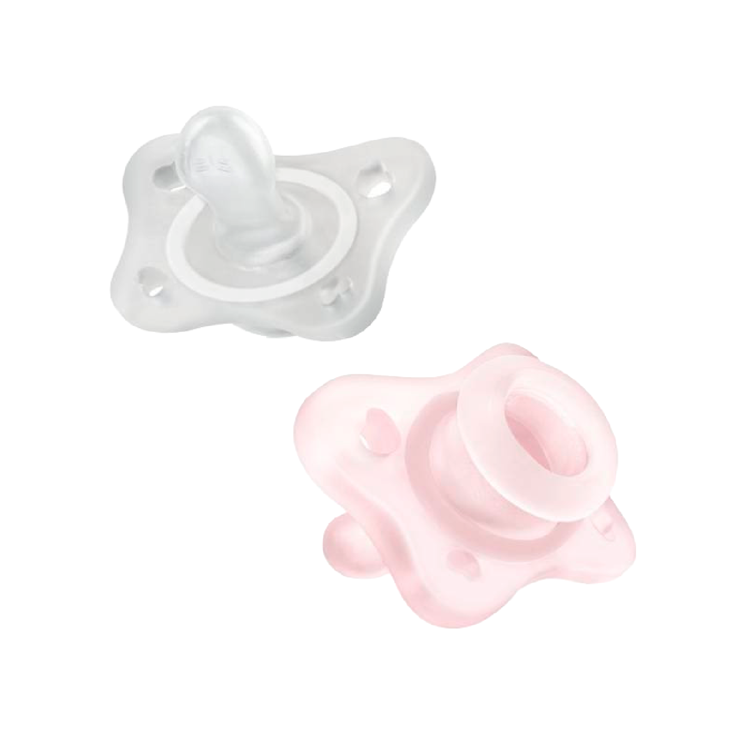 Chicco PhysioForma Mini Soft Chupetas Rosa+Neutro 0-2 Meses x2 Unidades