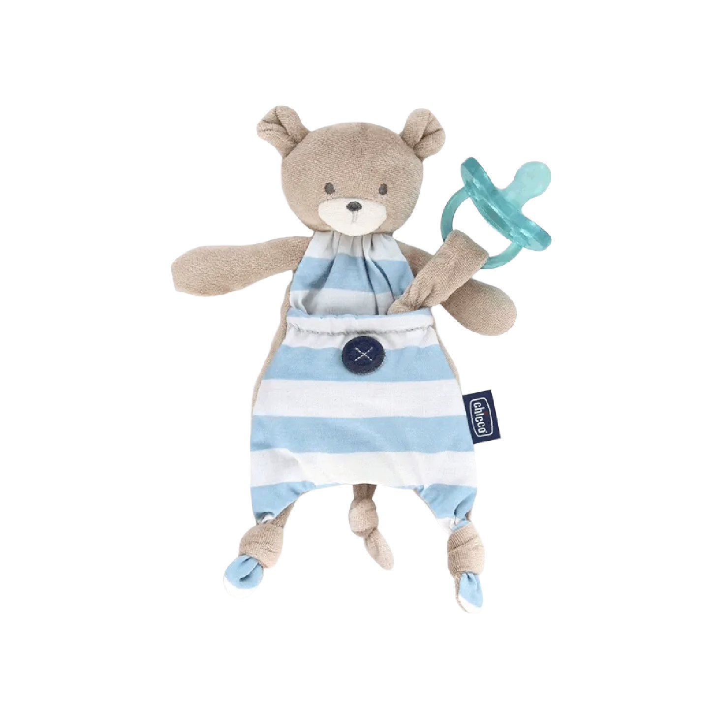 Chicco Pocket Friend Porta Chupeta Azul +0 Meses