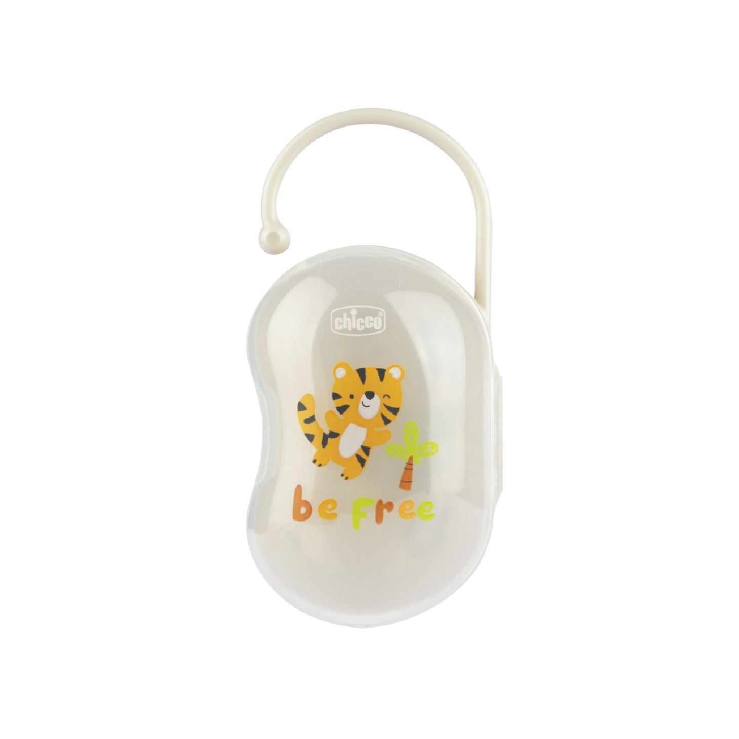 Chicco Porta 2 Chupetas Neutro Tigre "Be free"