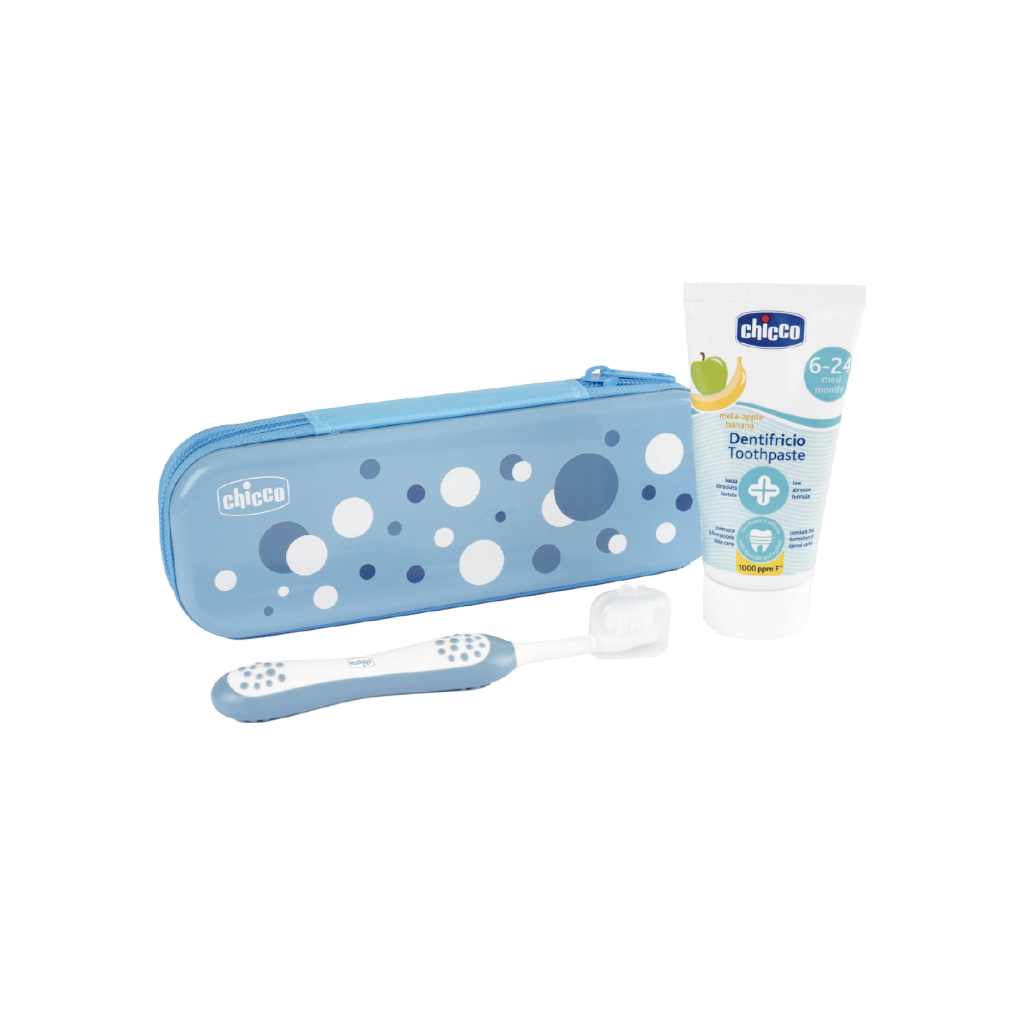 Chicco Conjunto Higiene Oral Azul +6 Meses