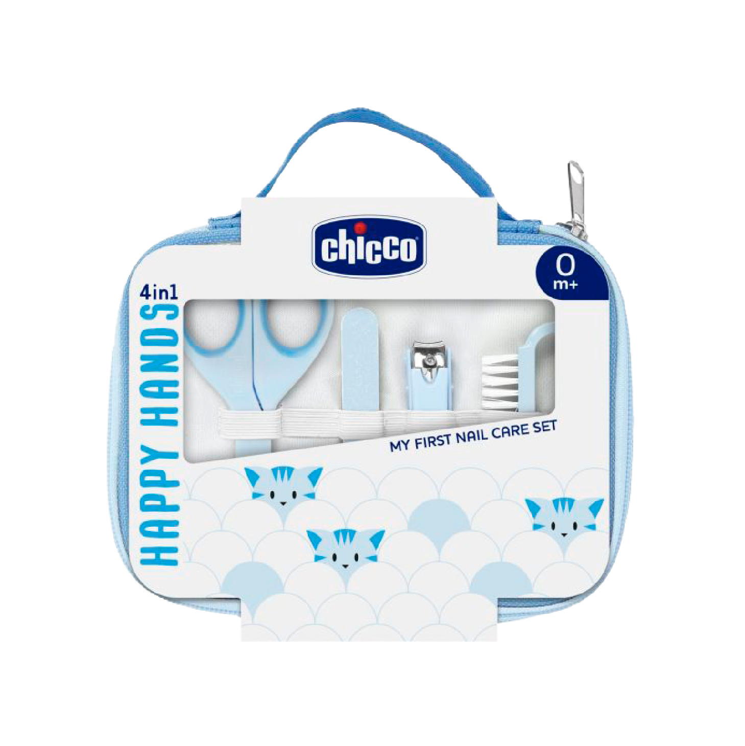 Chicco Conjunto Manicure Happy Hands Azul +0 Meses