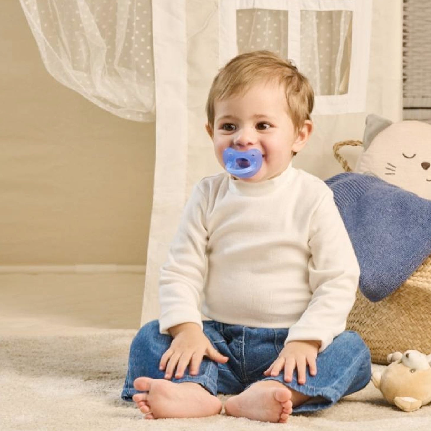 Chicco PhysioForma Soft Chupeta Azul Escuro 16-36 Meses