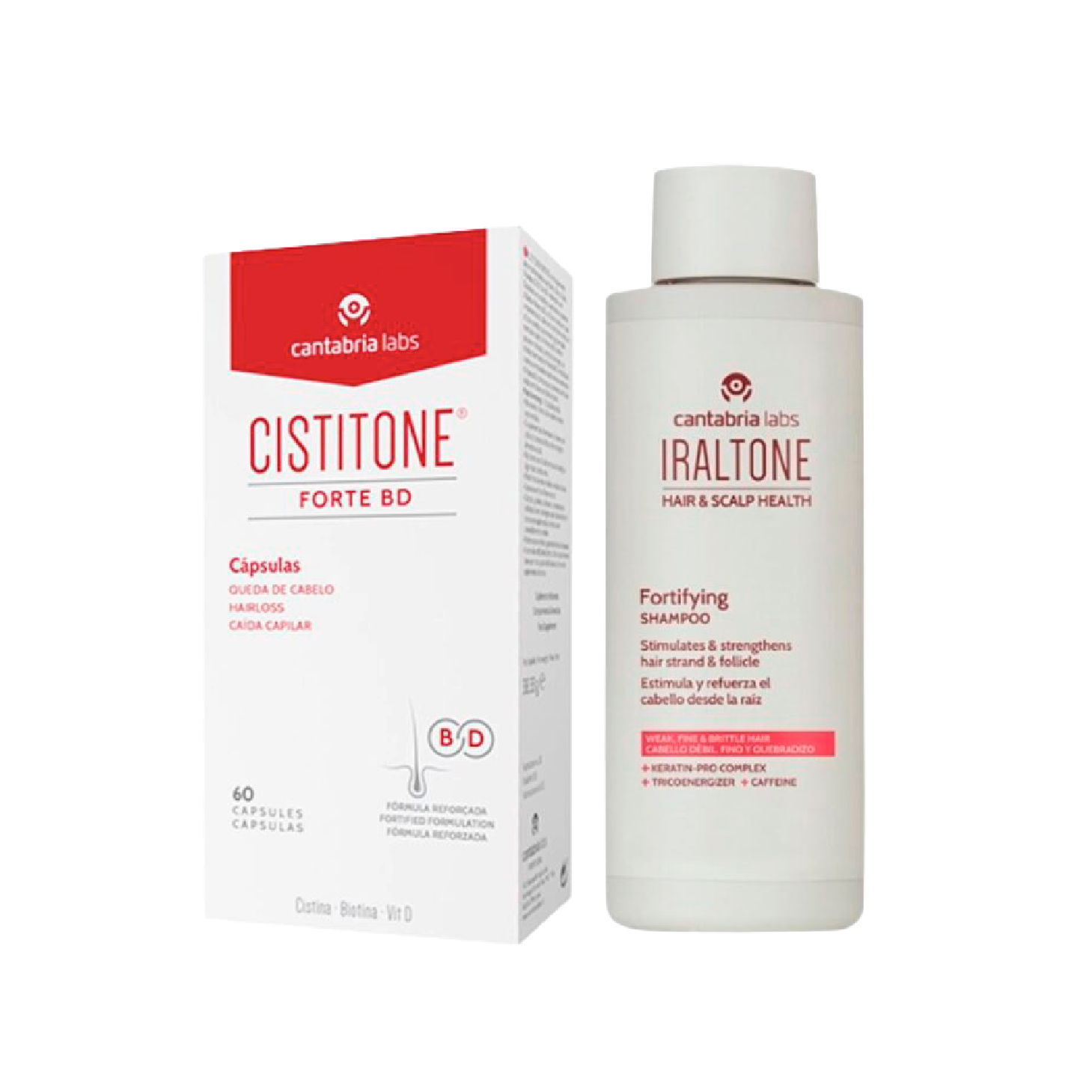 Cistitone Forte BD 60 Cápsulas + Iraltone Champô Fortificante 200ml